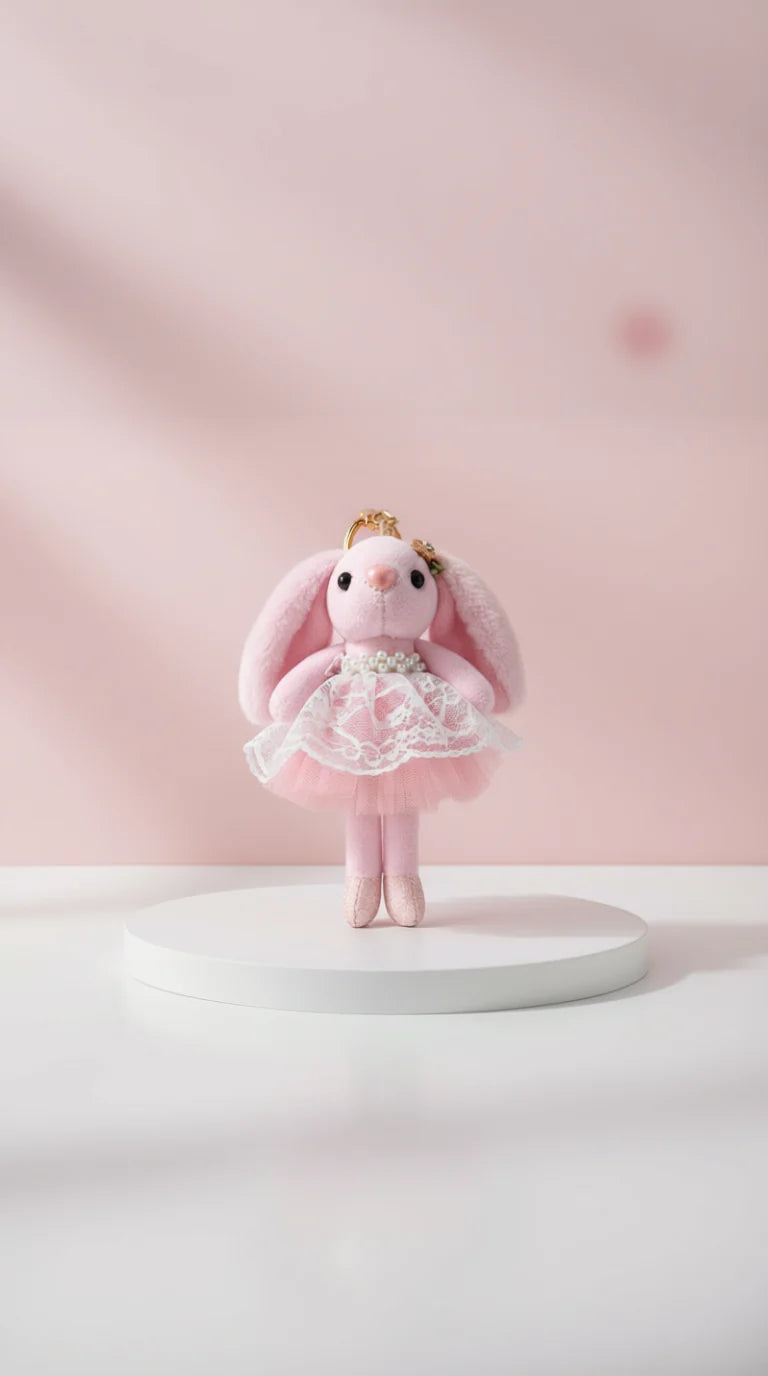 Softie Squad Bunny Rabbit Bag Charm Key Ring