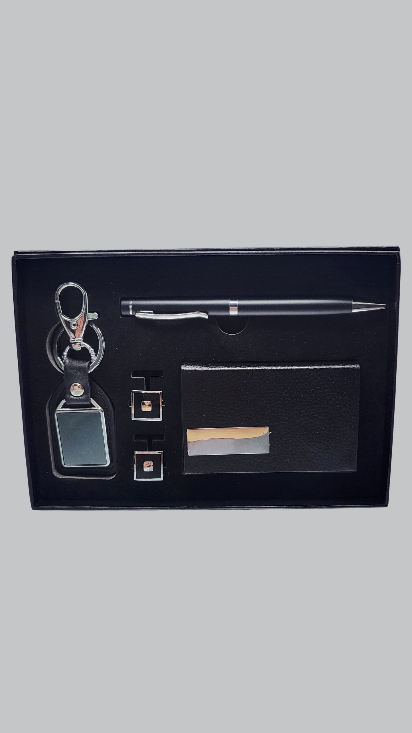 Men’s Premium Gift Set – Wallet, Pen, Keyring & Cufflinks