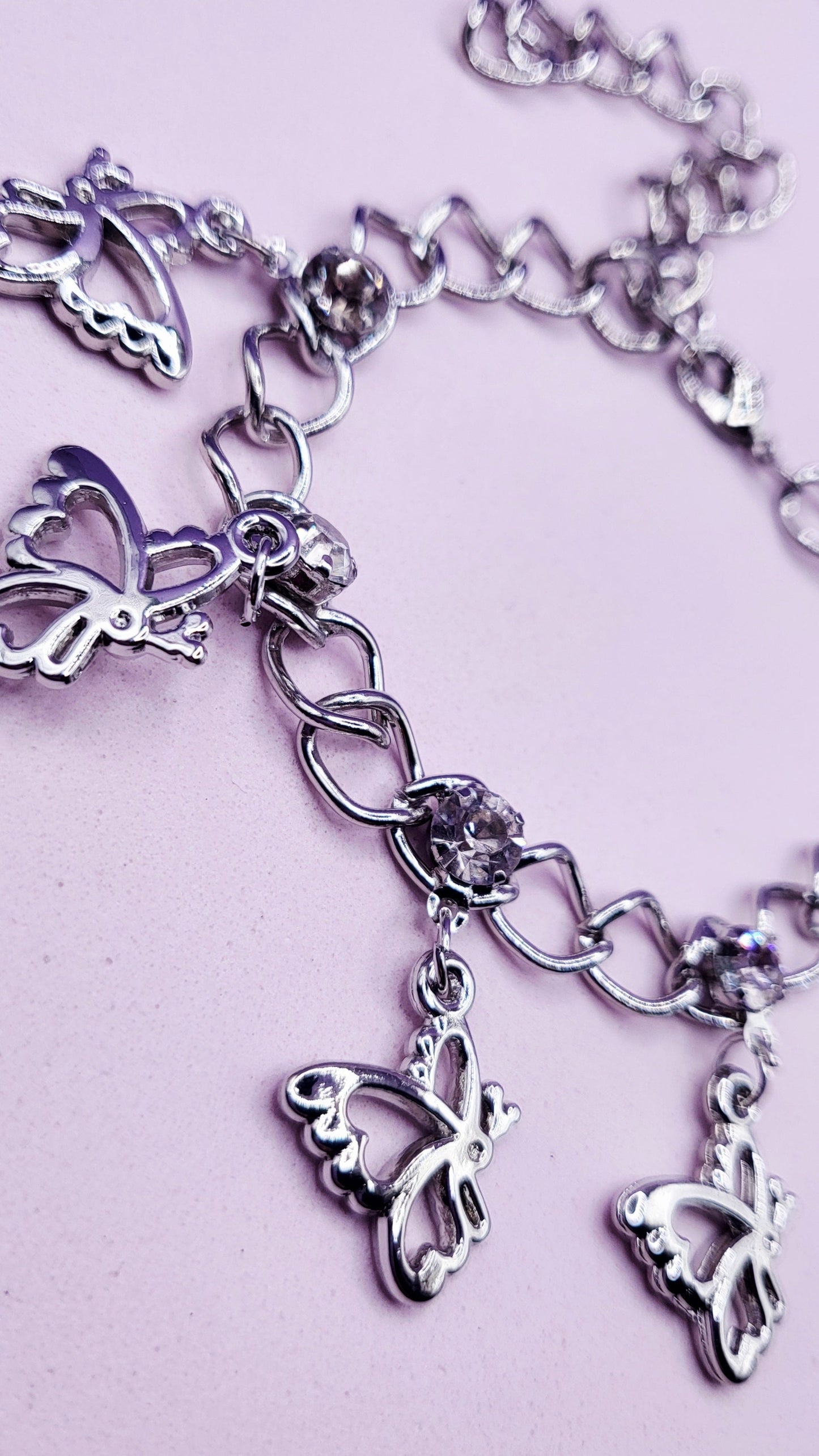 Butterfly Chain Link Anklet