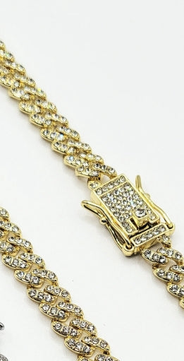 Iced Out Chain Necklace Stainless Steel