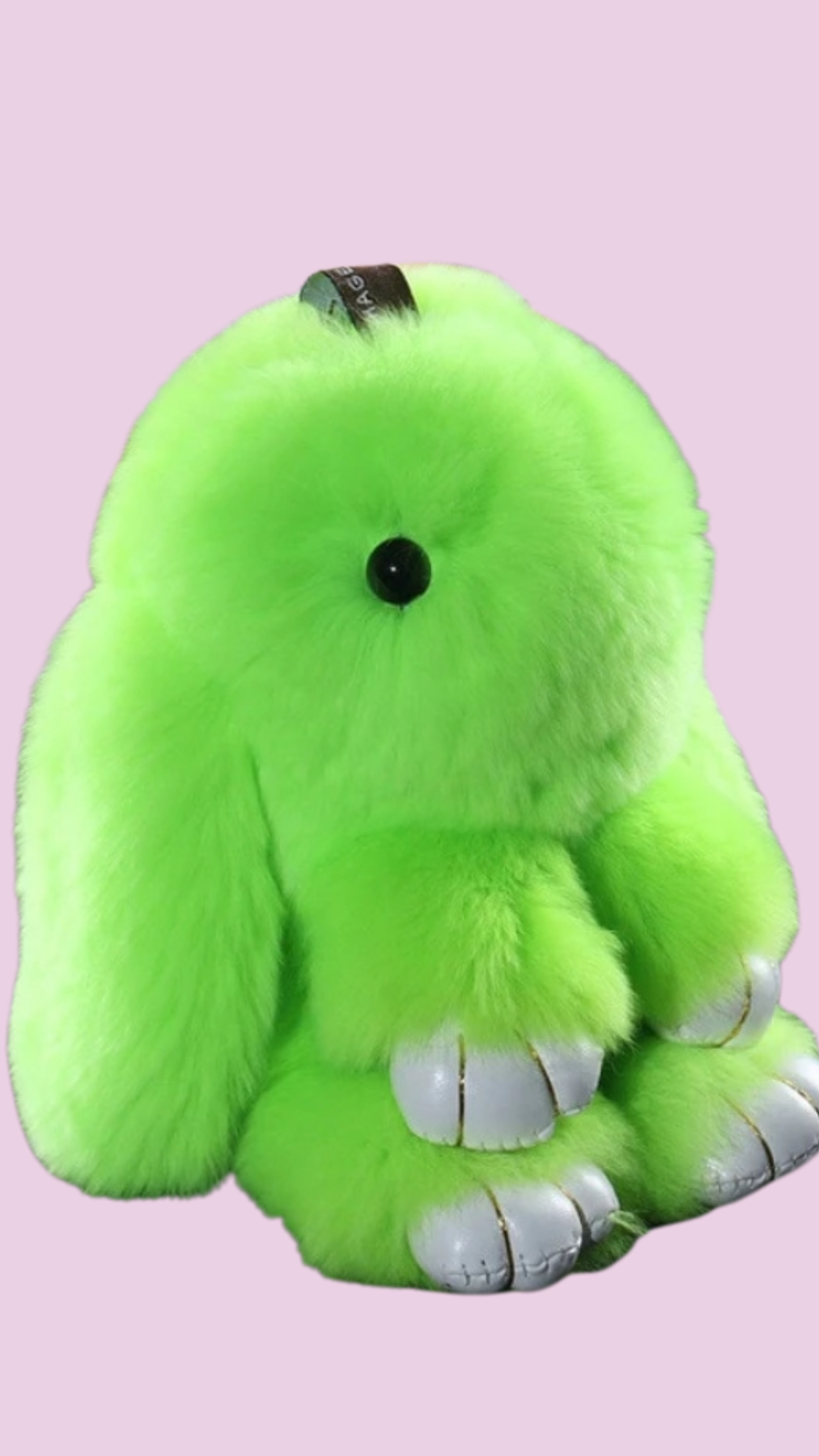 Fluffy Bunny Rabbit Mini Key Ring Bag Charm