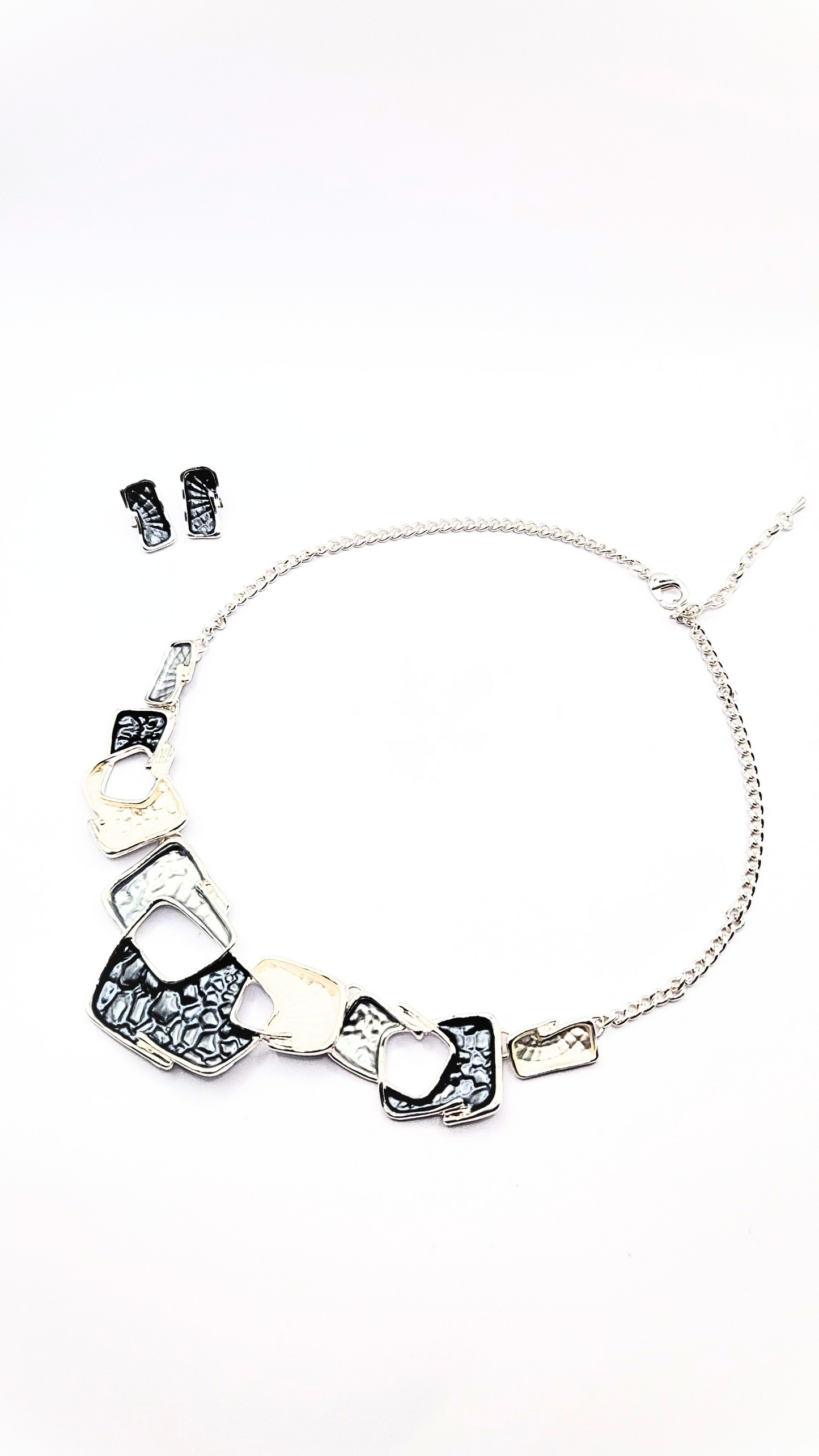 Abstract Irregular Necklace & Earrings Set
