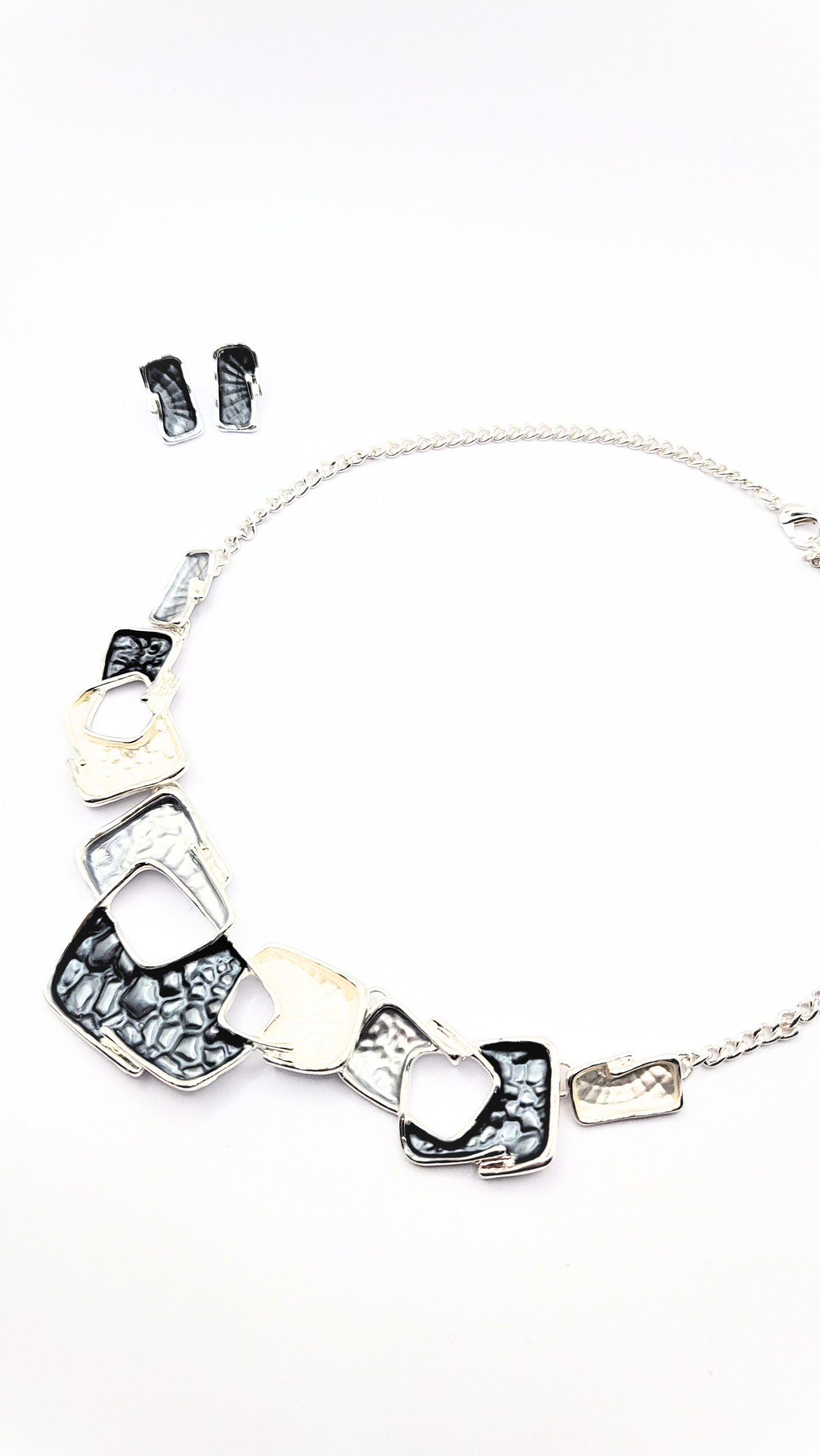 Abstract Irregular Necklace & Earrings Set