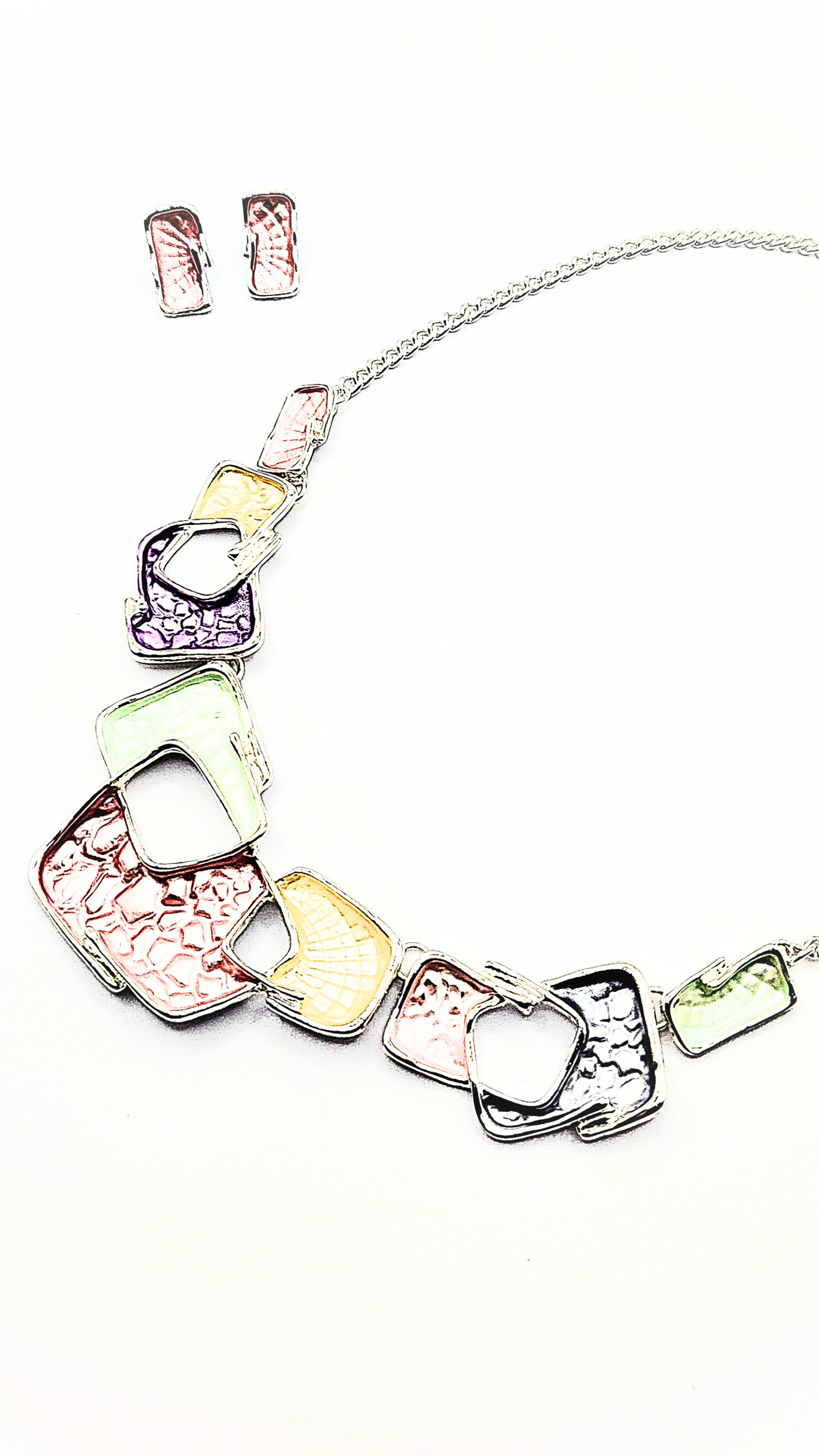 Abstract Irregular Necklace & Earrings Set