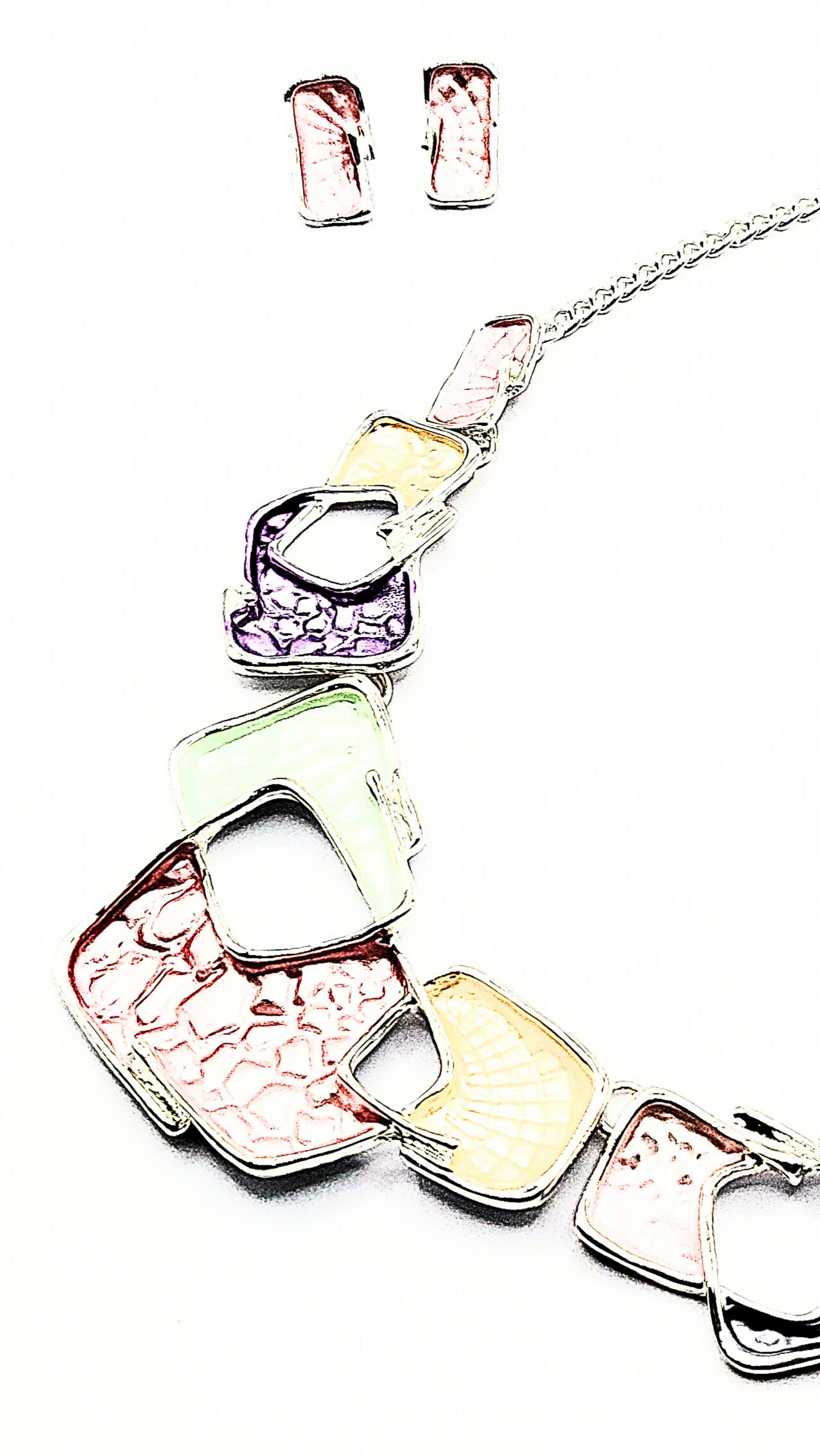 Abstract Irregular Necklace & Earrings Set