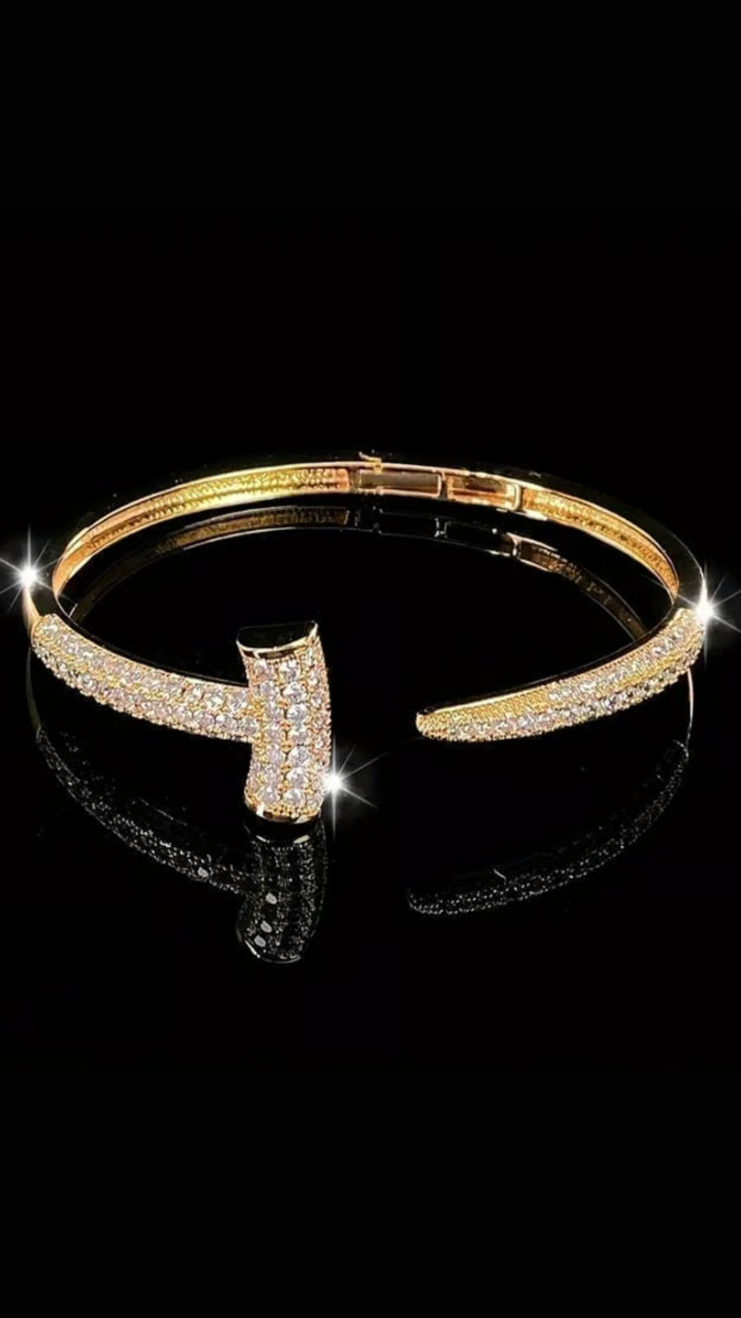 Hammerhead Crystal Stacking Bangle