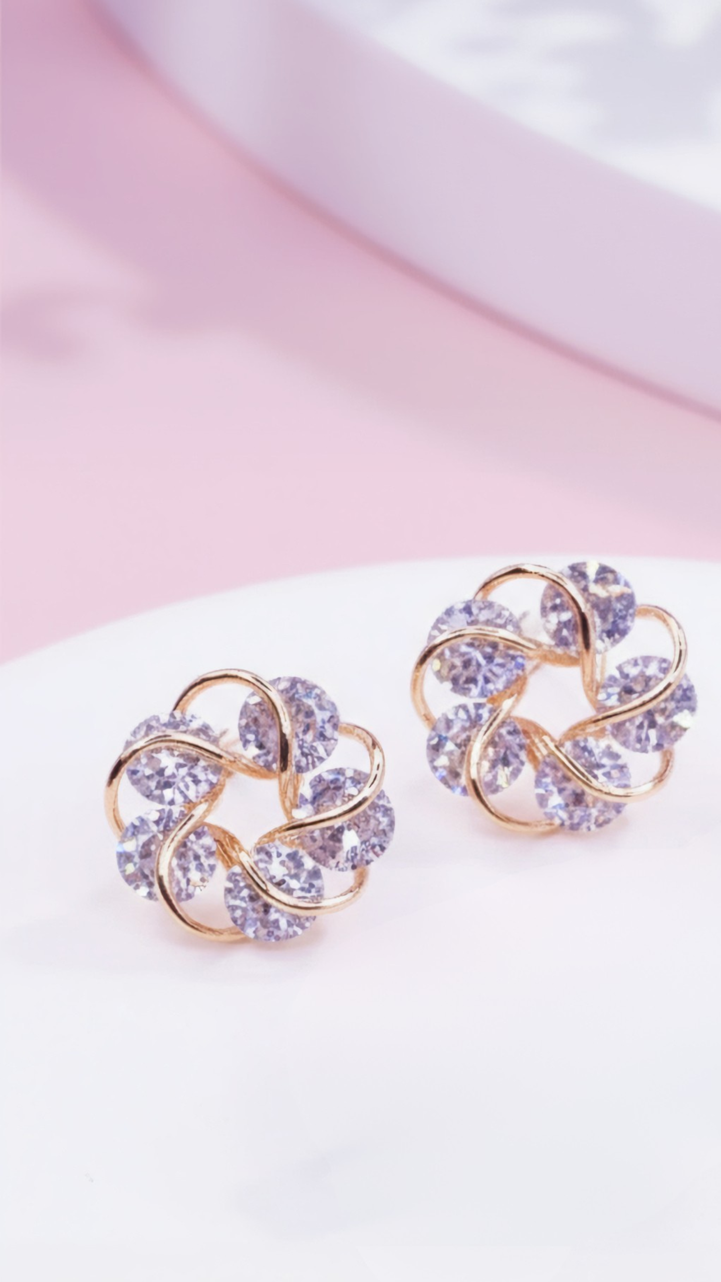Eternal Crystal Stud Earrings
