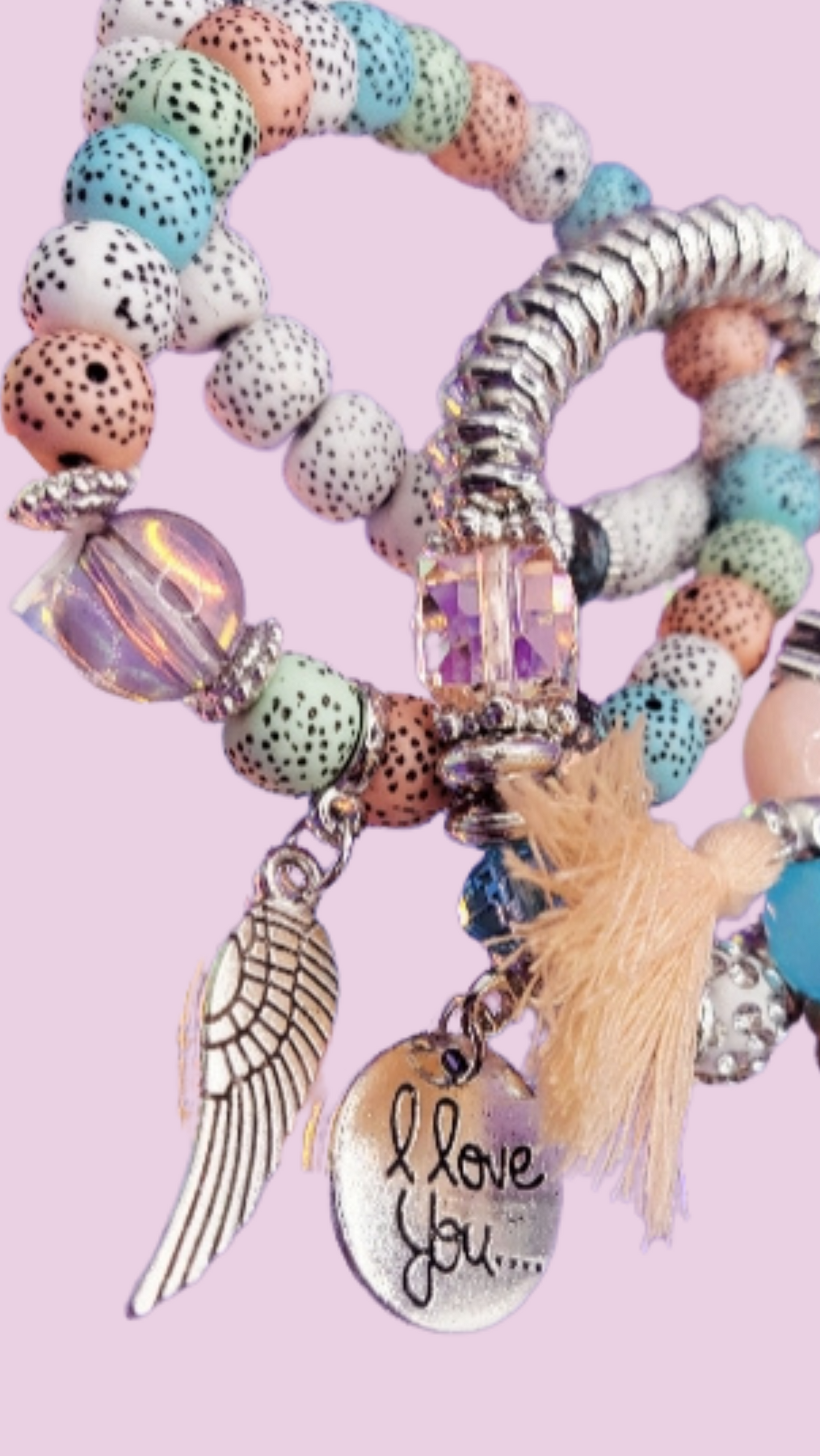 Boho Ceramic Beaded Bracelet Set