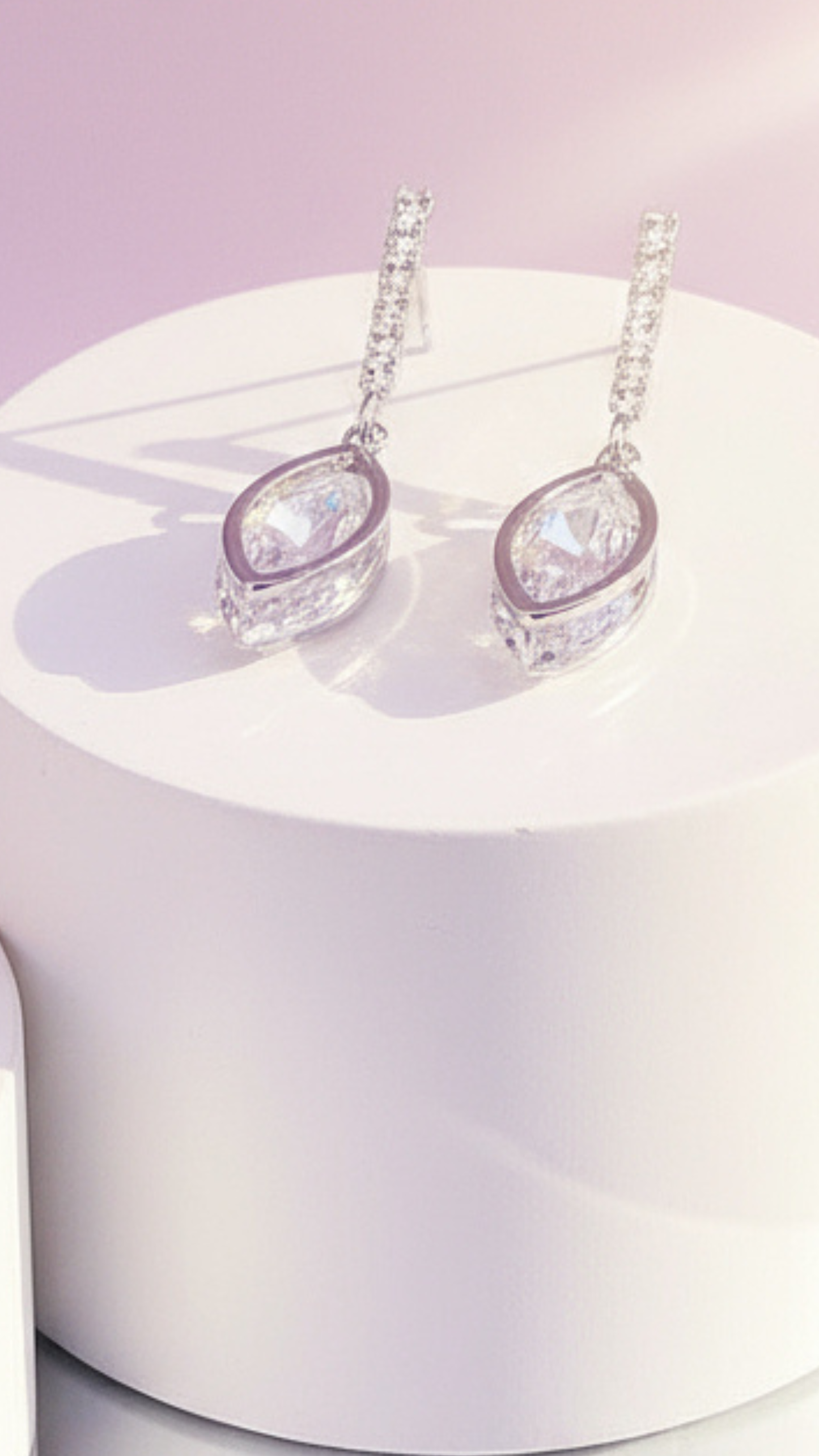 Oval Crystal Drop & Dangle Earrings