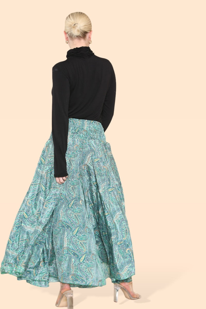 Women's Skirt Pants Big Floral Rosette