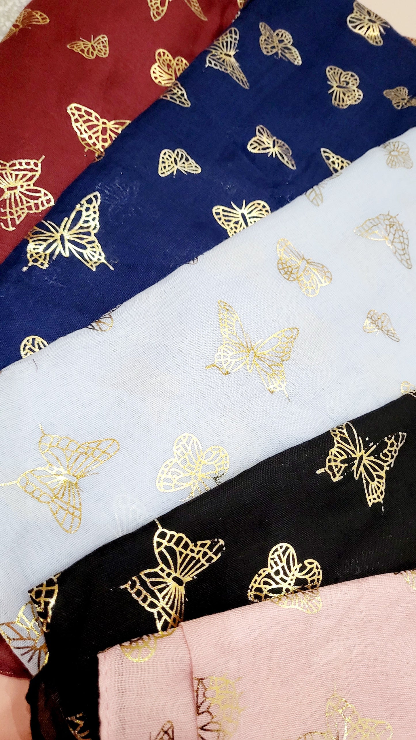 Mini Butterfly Shimmer Scarf Pack of 12