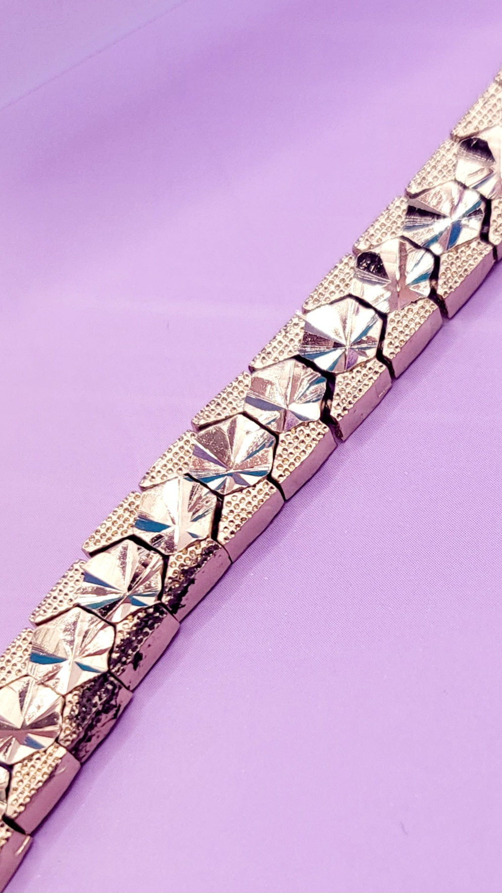 Prism Shiny Gold Link Bracelet
