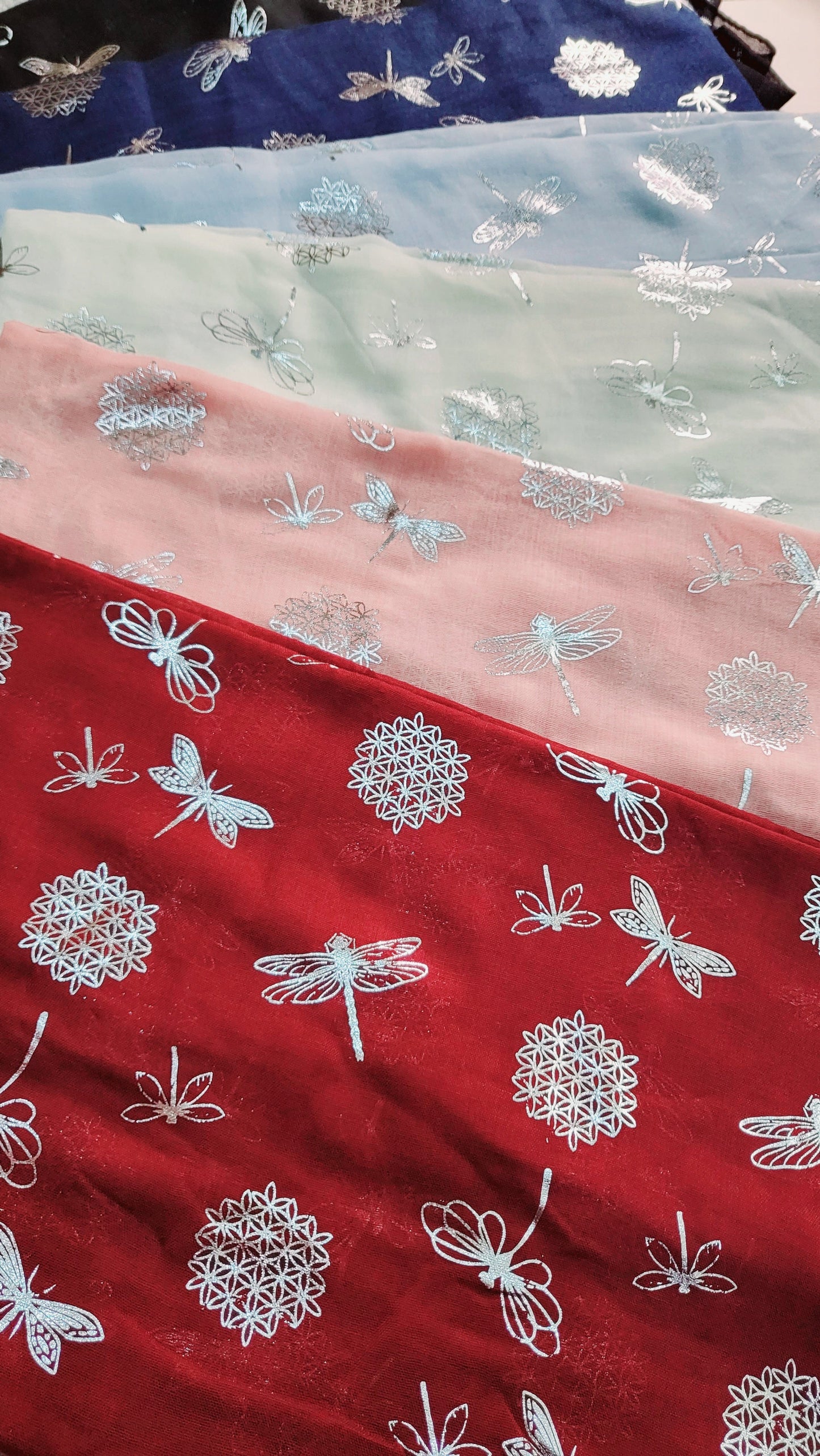 Dragonfly Shimmer Scarf Pack of 12