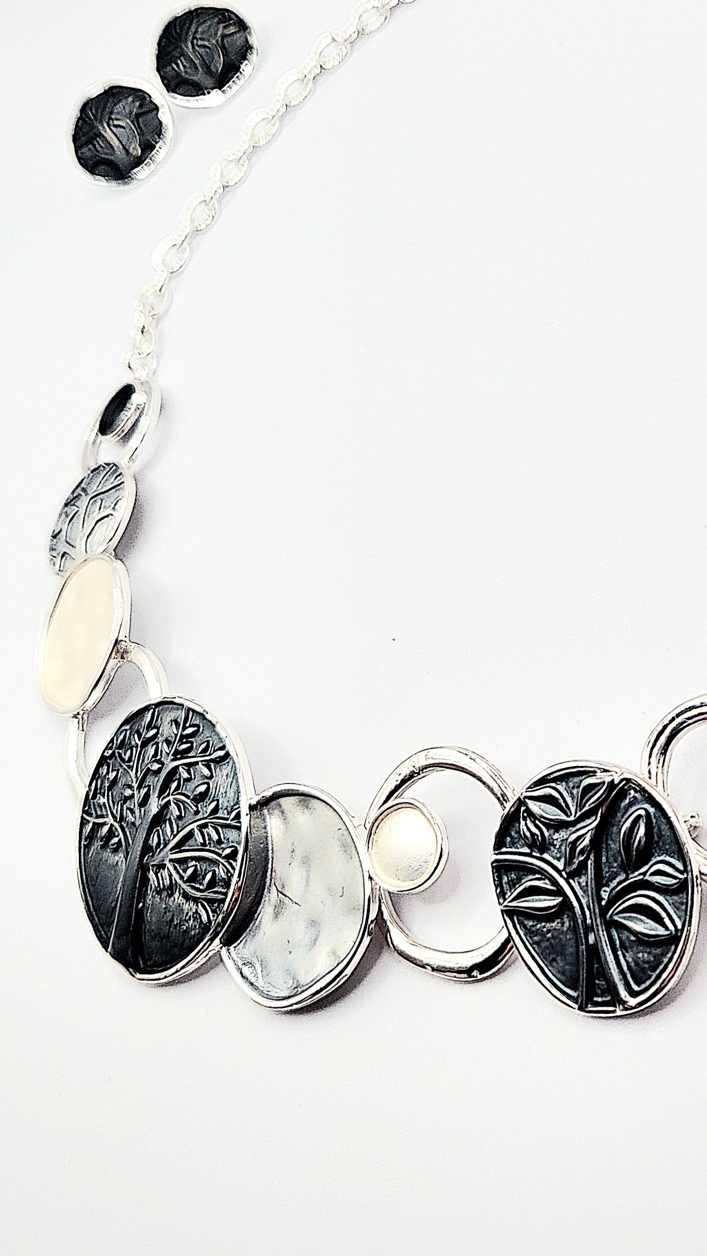 Abstract Tree Of Life Necklace & Earrings Set