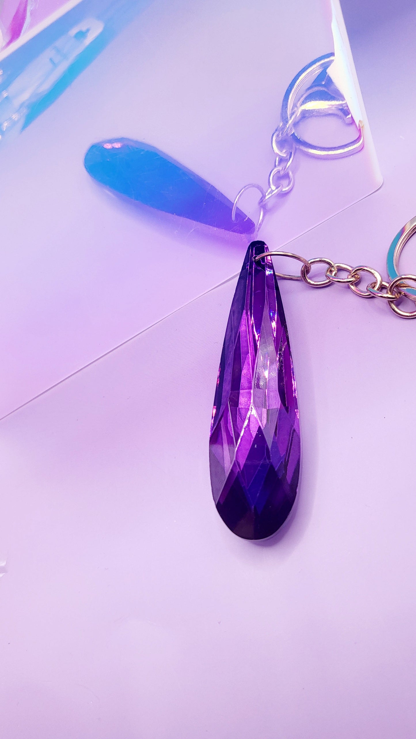 Arya Long Tear Drop Key Ring
