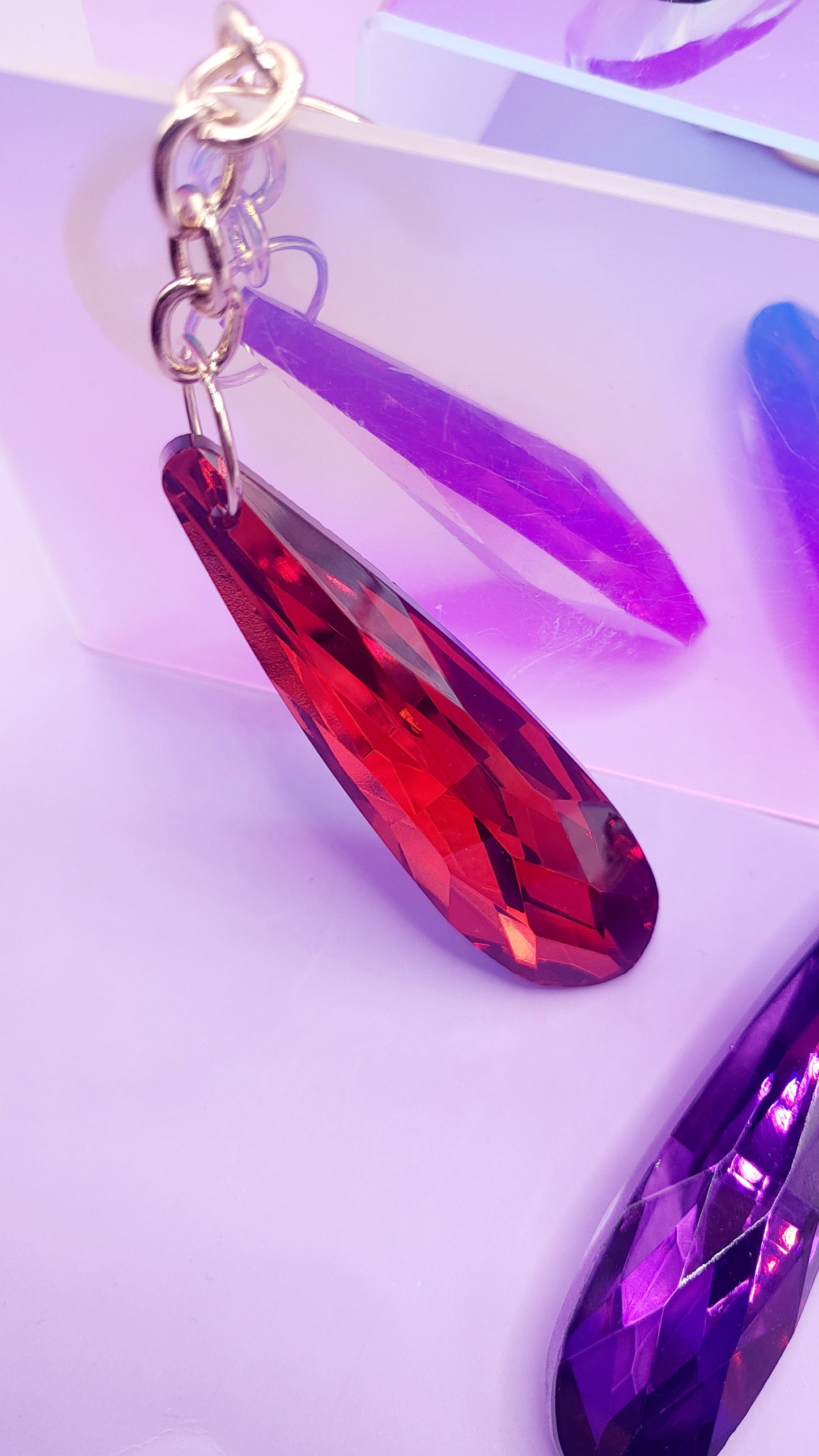 Arya Long Tear Drop Key Ring