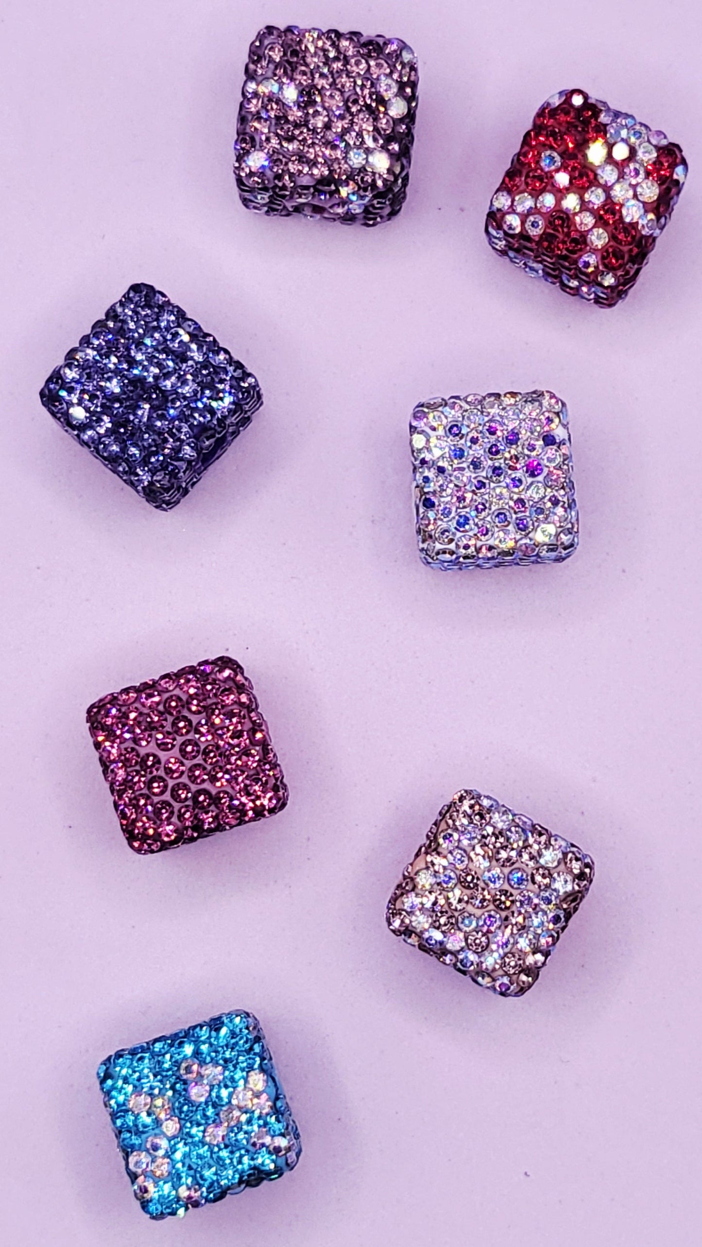 Crystal Cube Stacking Charm