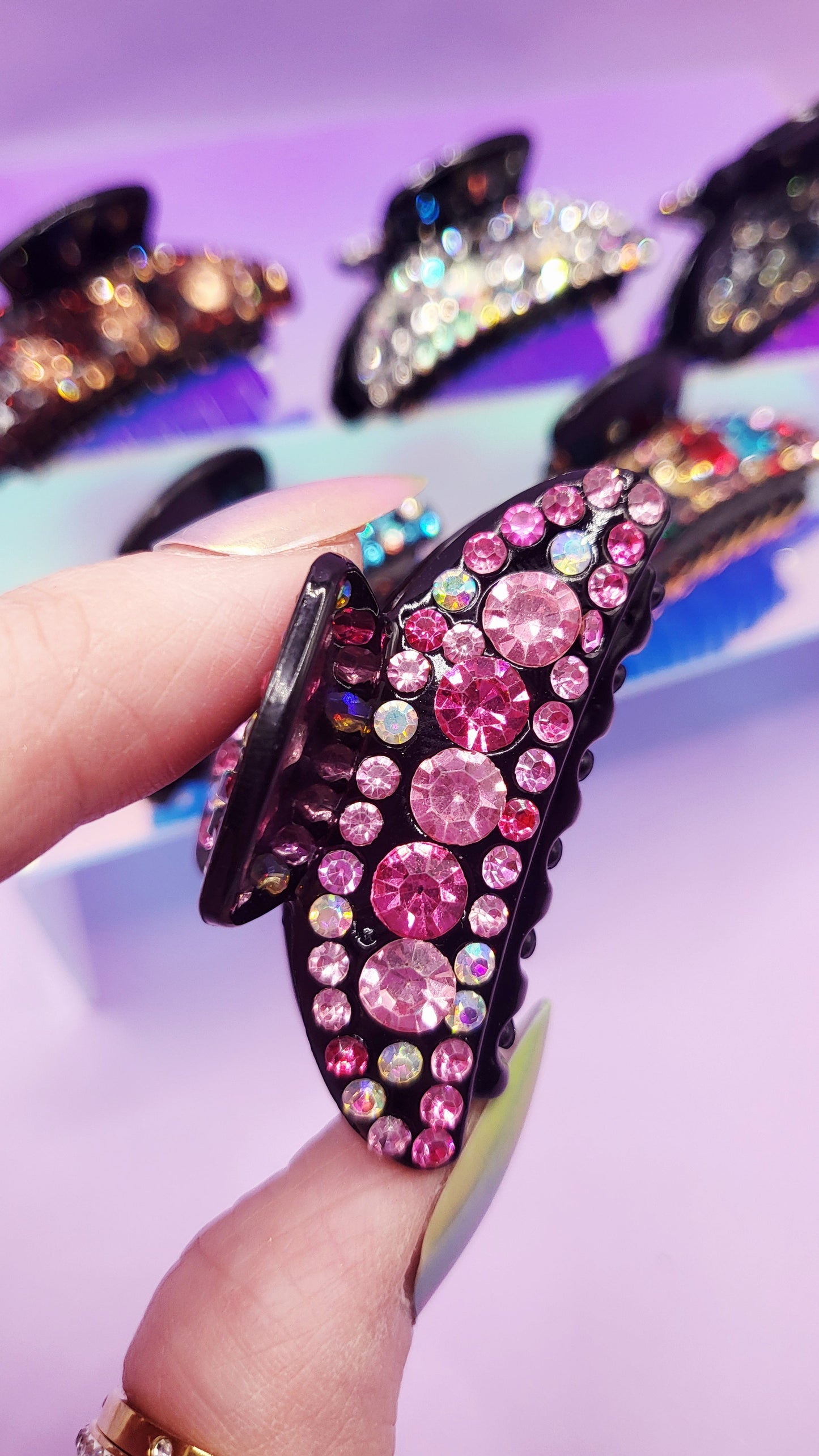 Luxe Jeweled Hair Clamps Pack of 12