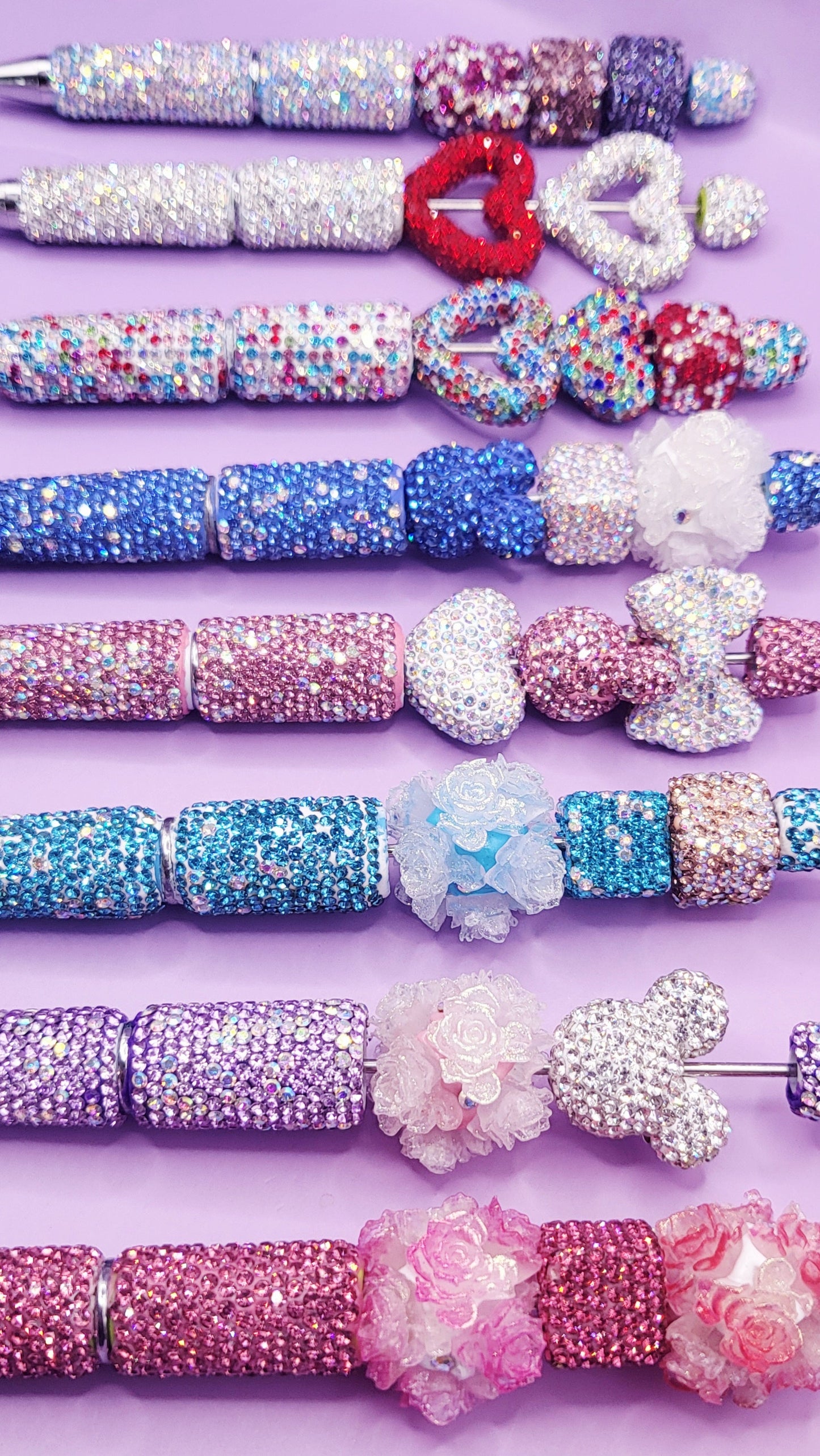 Crystal Charm Stacking Pen