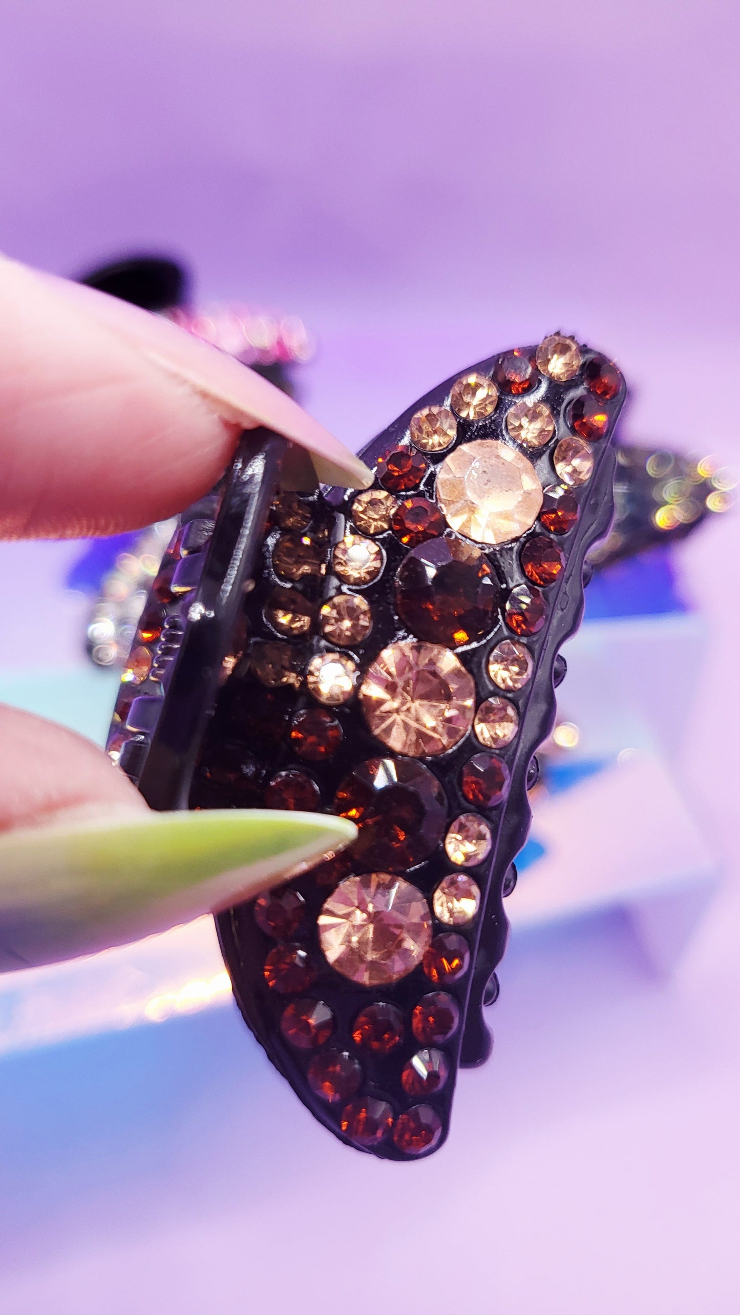 Luxe Jeweled Hair Clamps Pack of 12