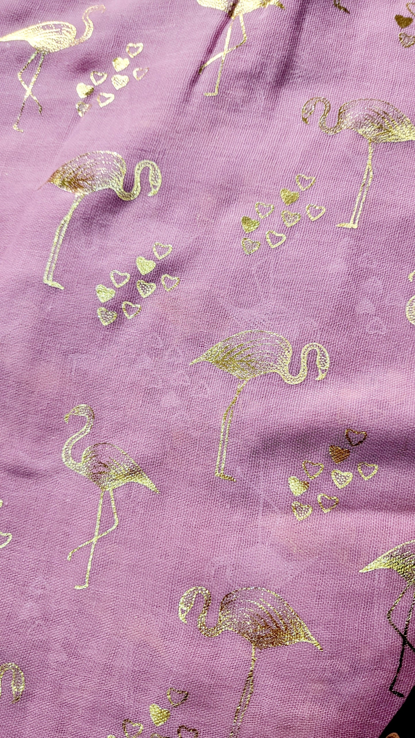 Love Hearts Flamingo Shimmer Scarf Pack of 12