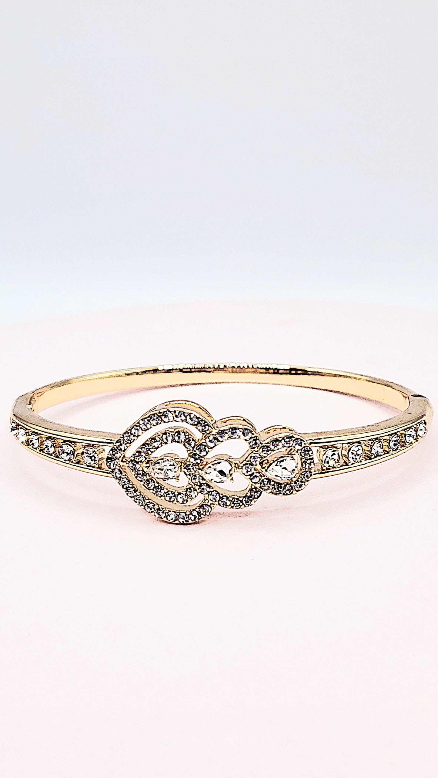 Crystal Stacking Bangles Stainless Steel