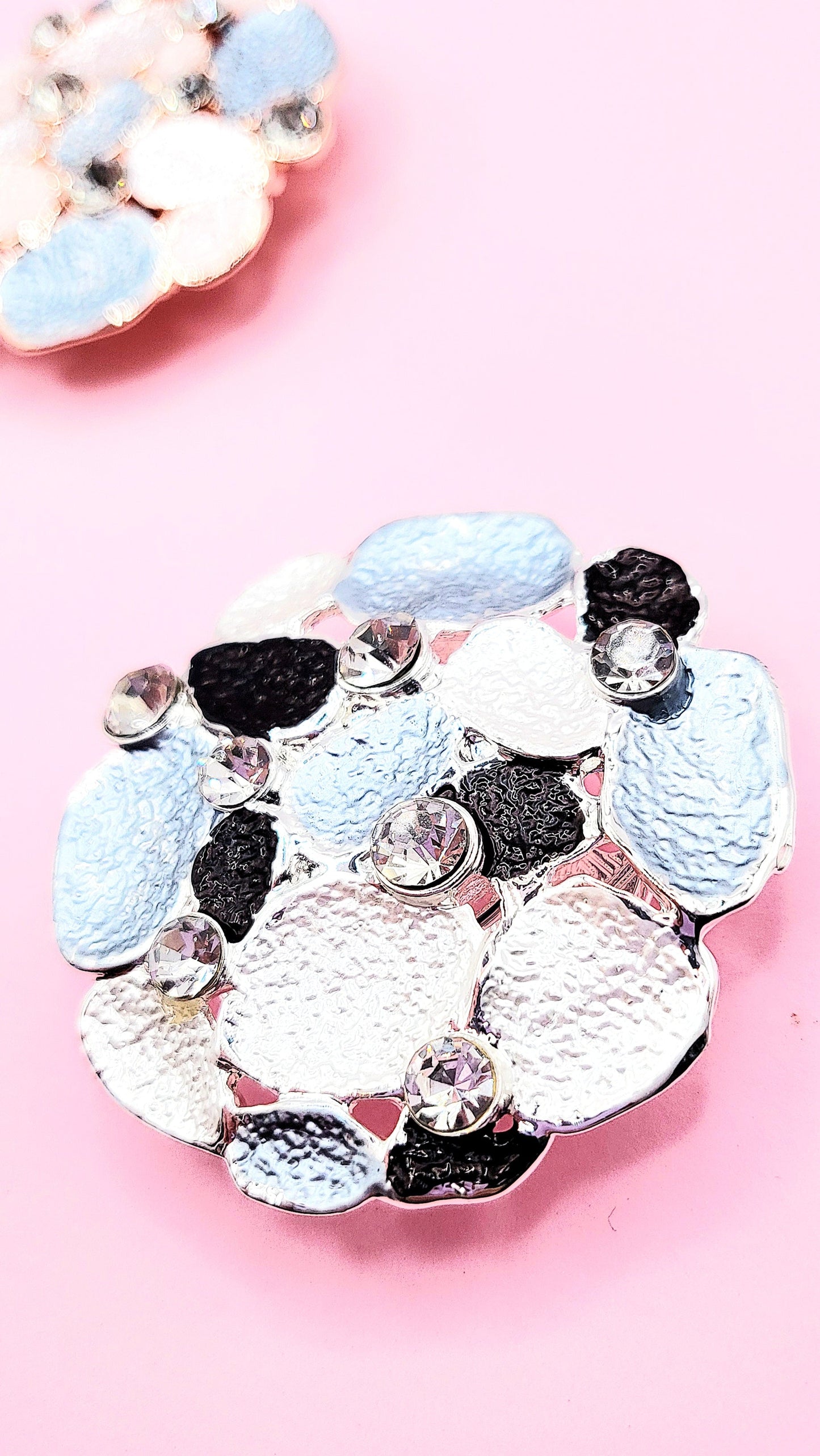 Abstract Magnetic Crystal Brooch