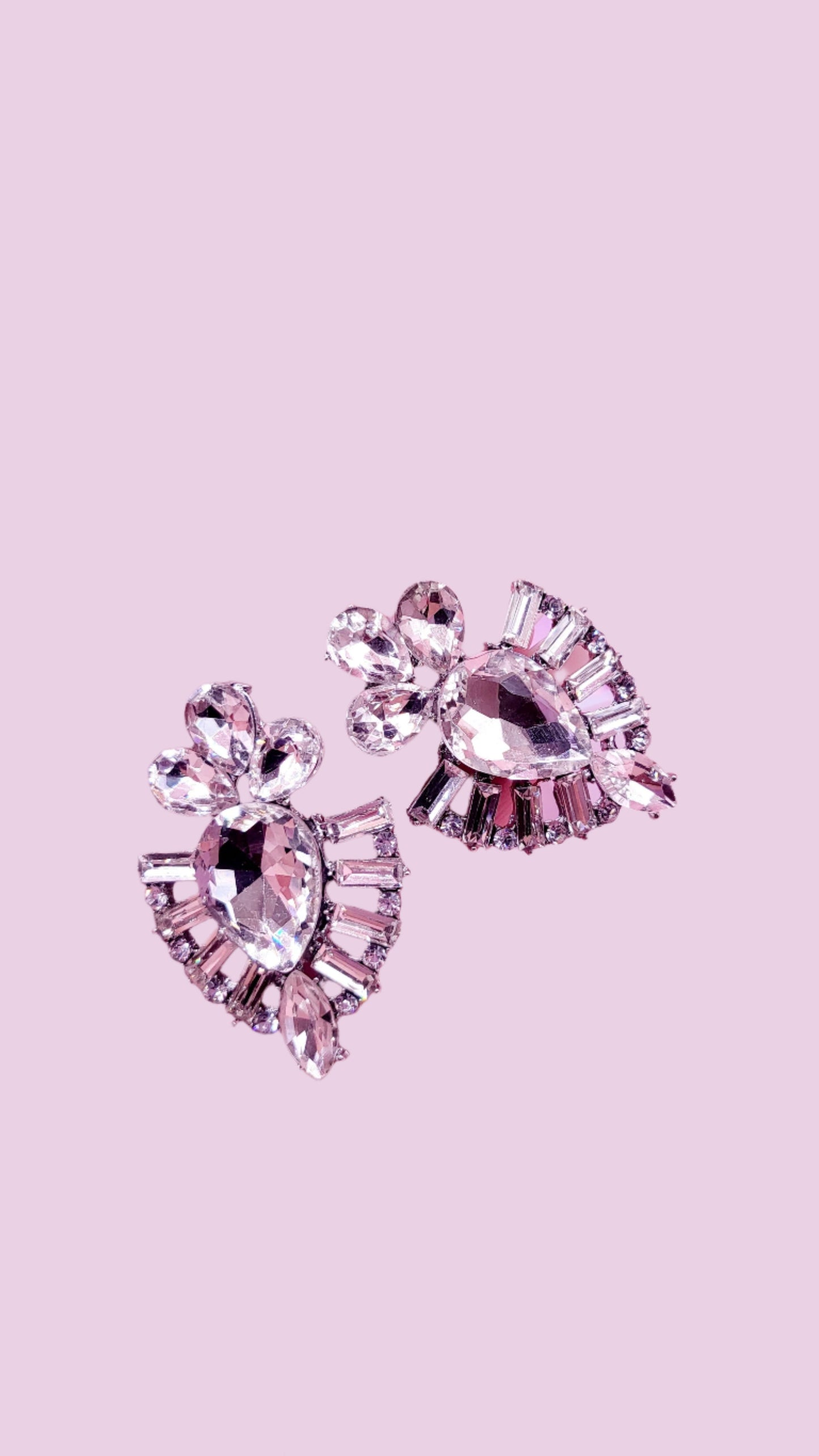 Halo Crystal Stud Earrings