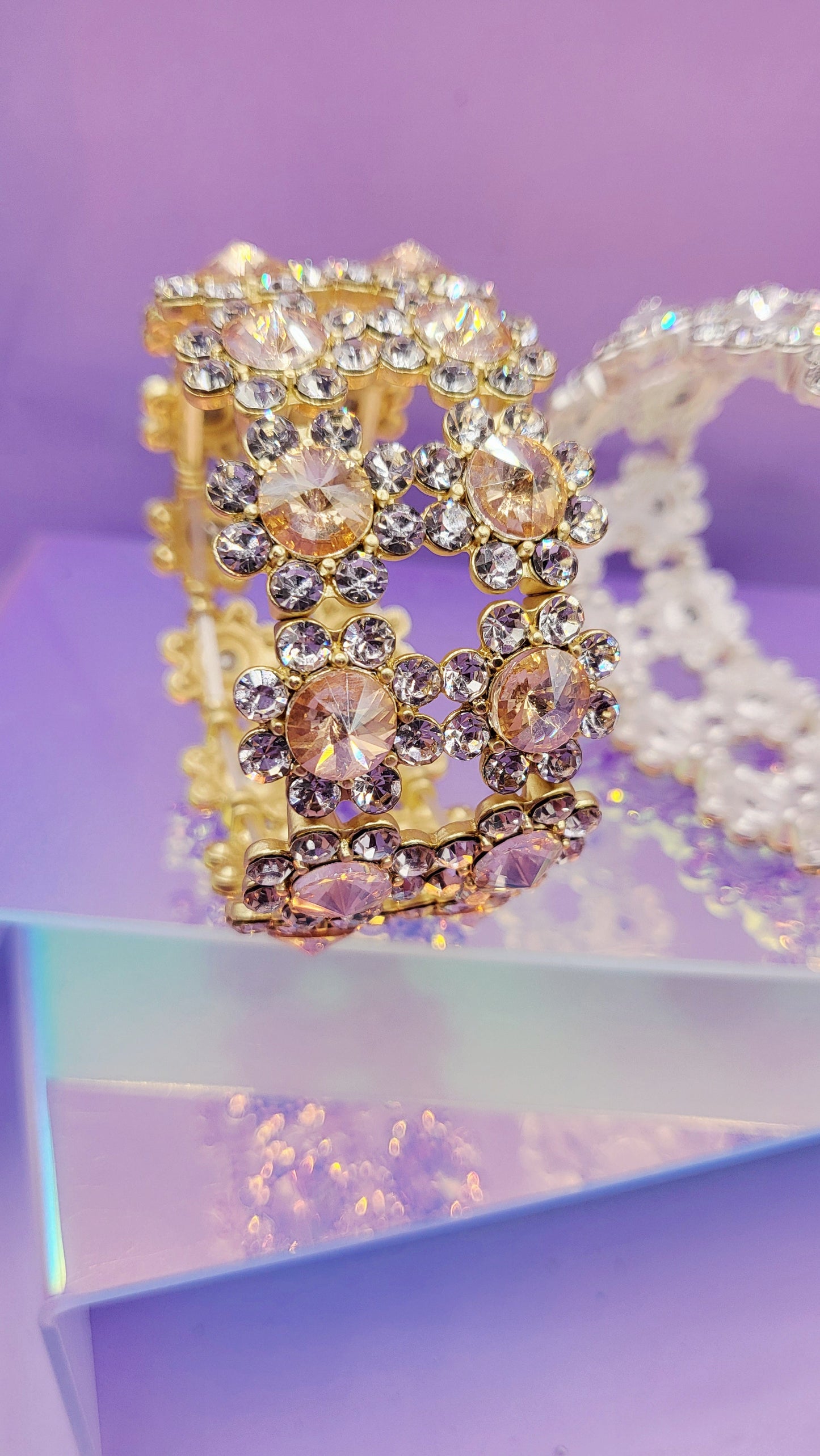 Flower Crystal Bracelet
