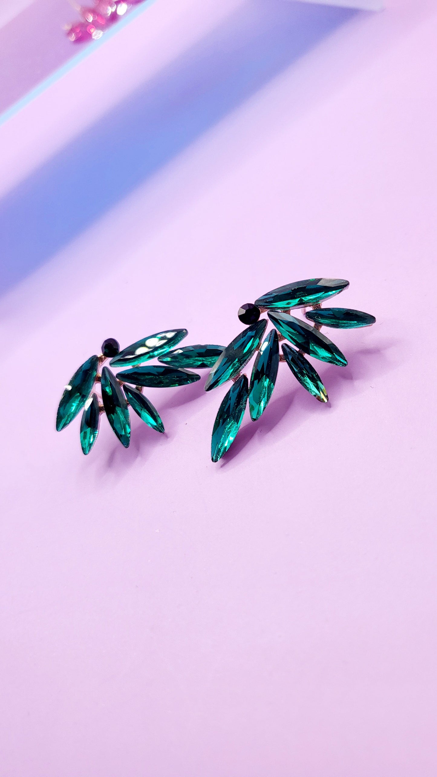 Glamour Crystal Stud Earrings