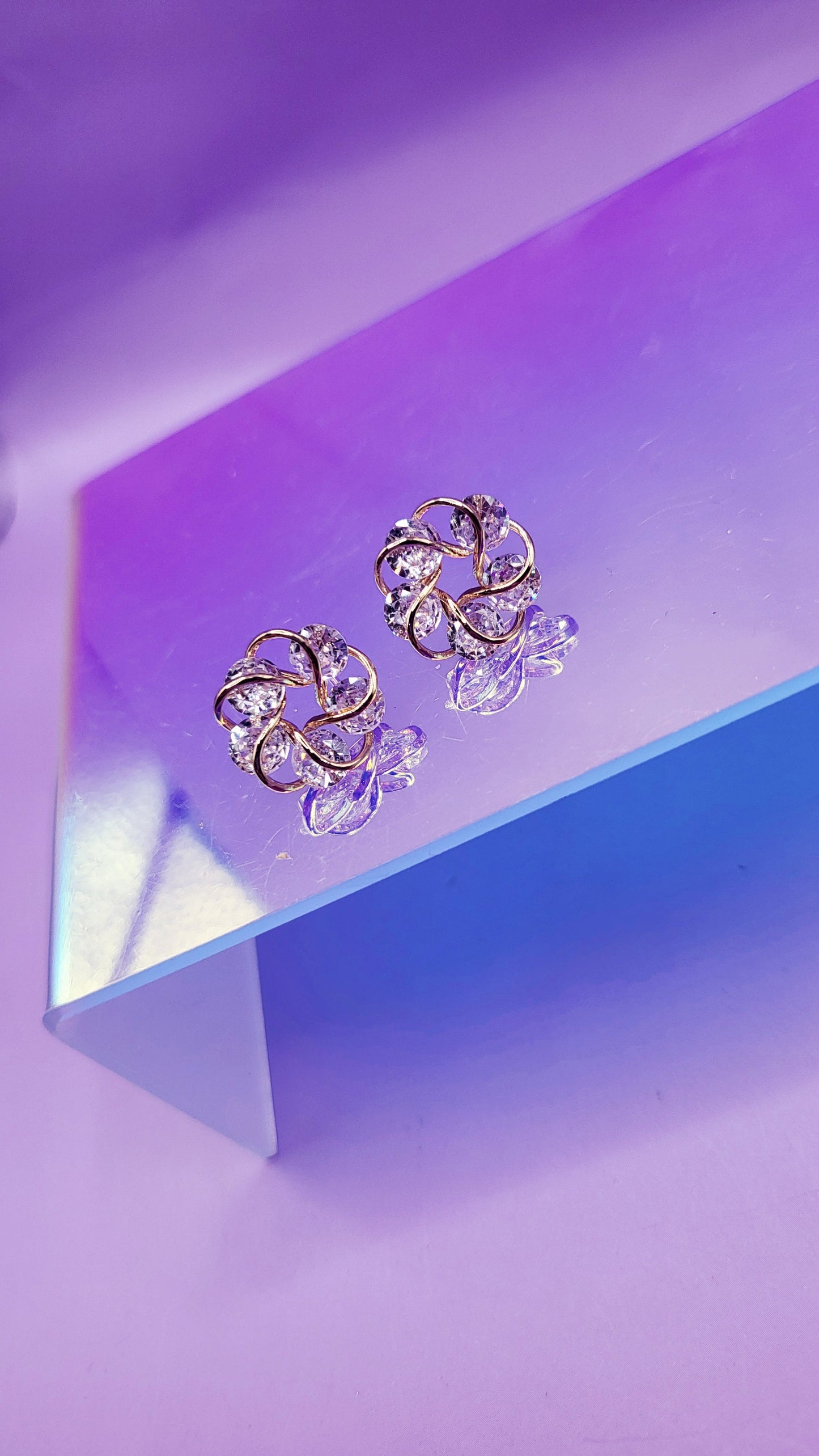 Eternal Crystal Stud Earrings