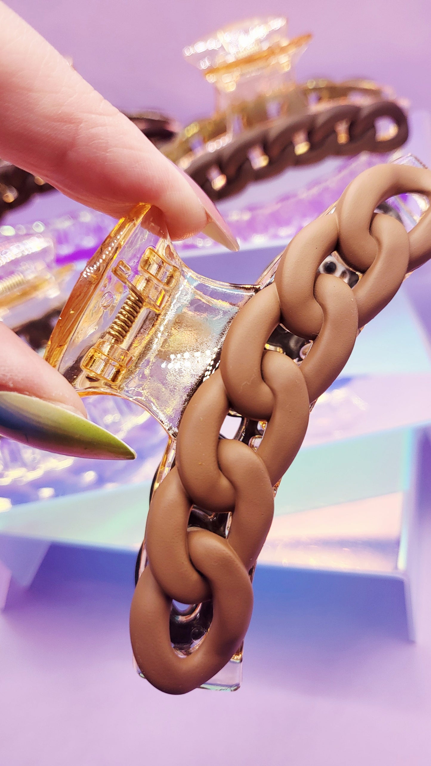Luxe Link Chain Hair Clip Pack of 12