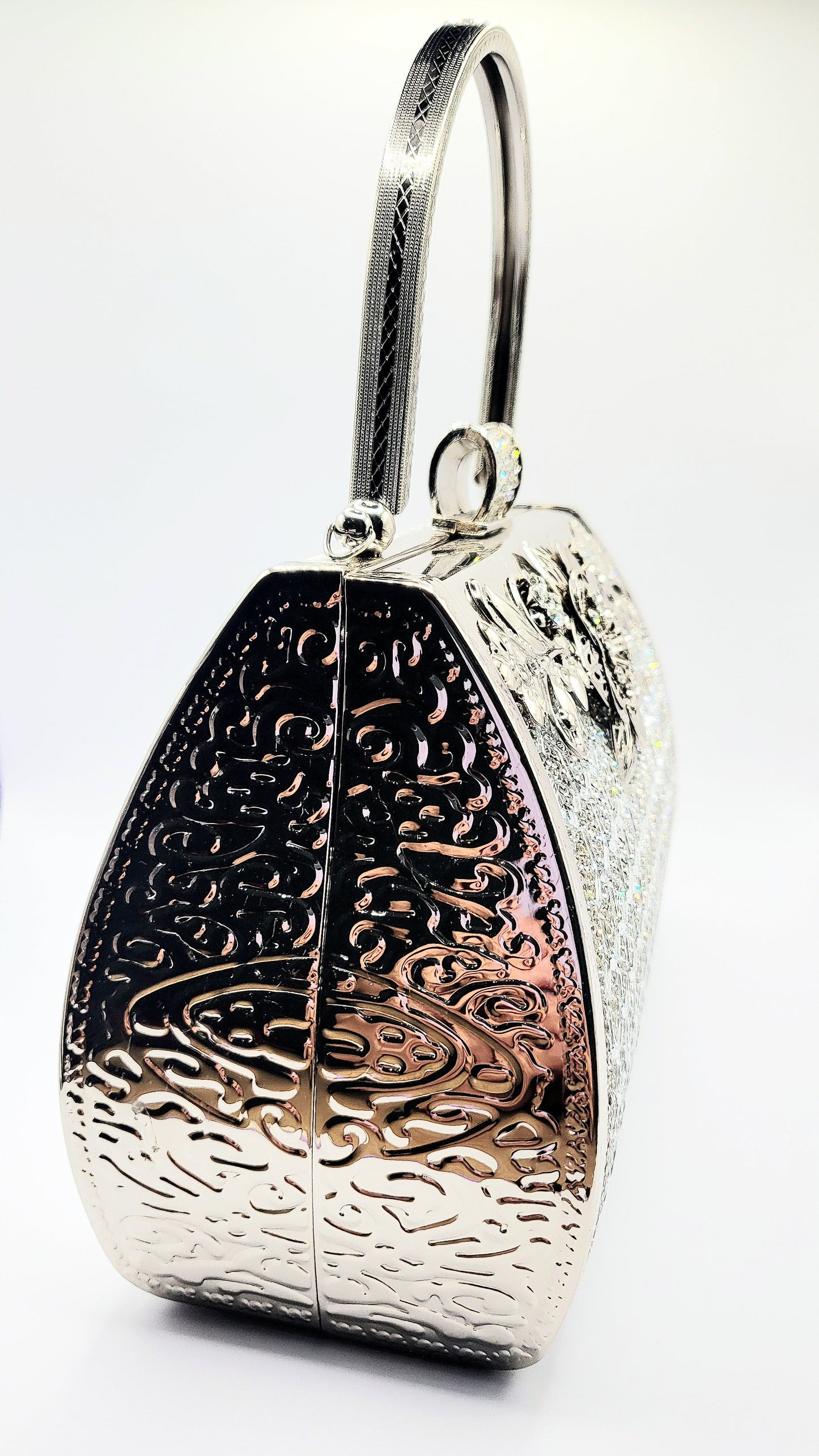 Honeycomb Crystal Clutch Bag
