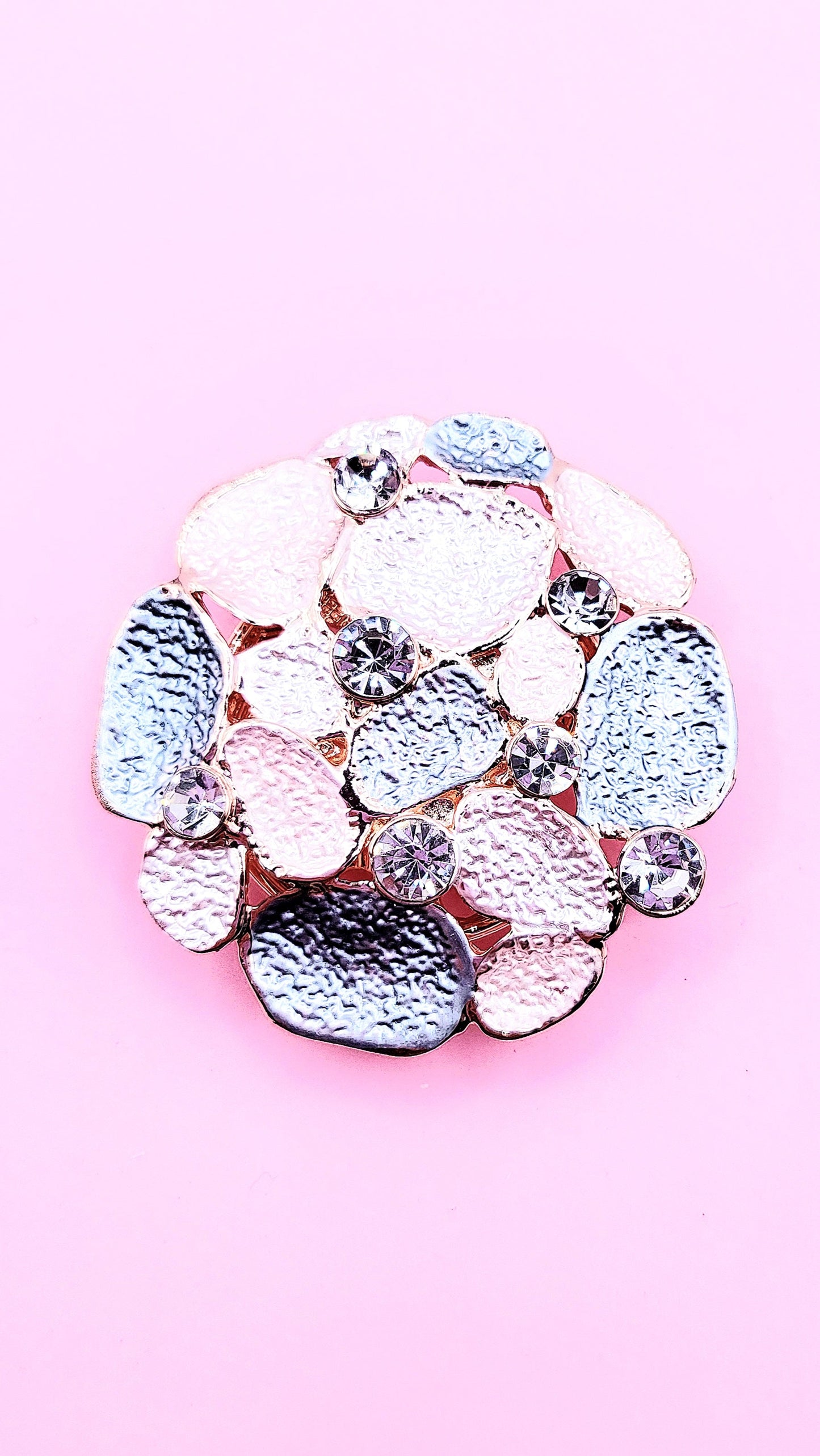 Abstract Magnetic Crystal Brooch