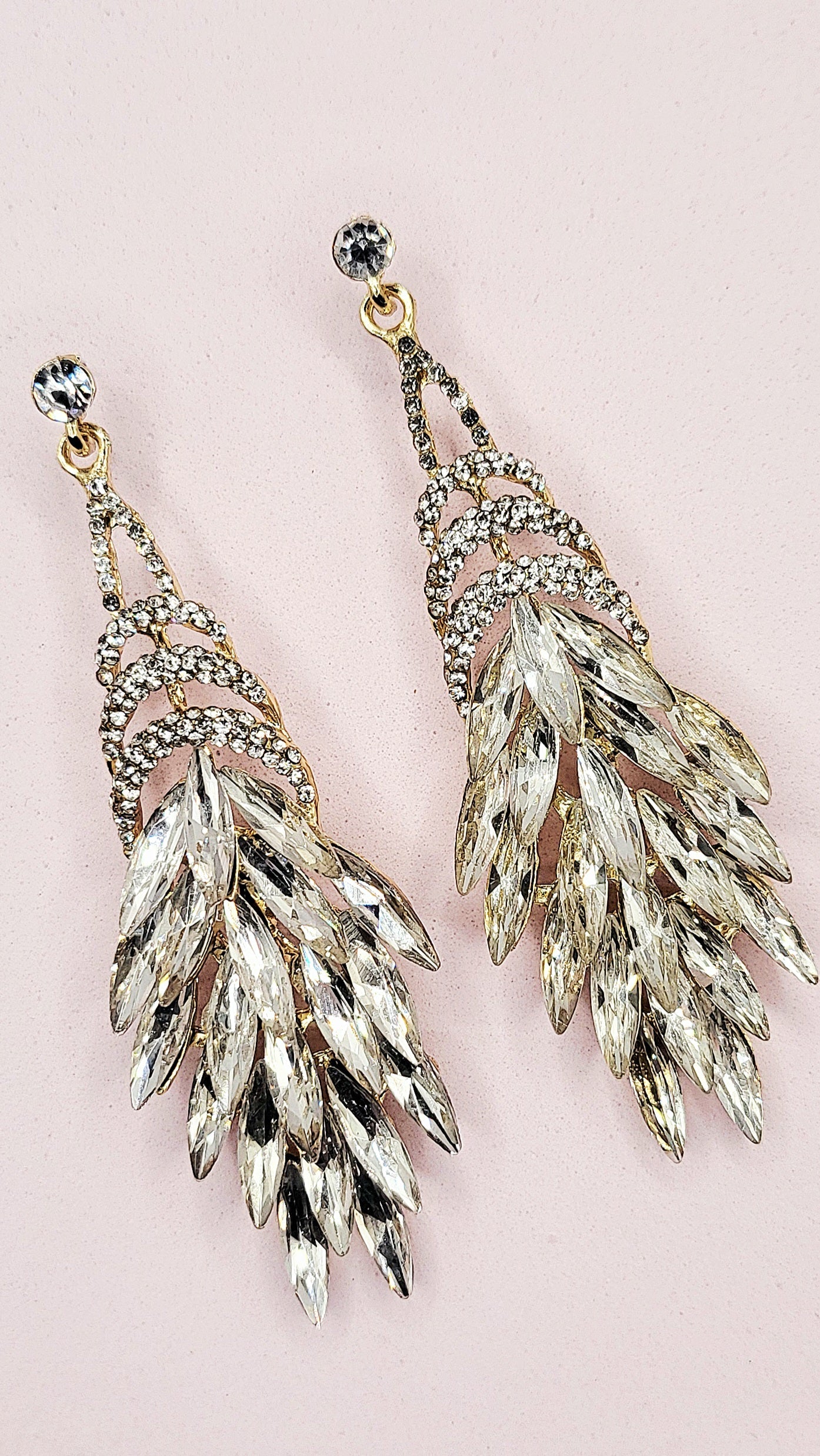 Sassy Clear Crystal Drop and Dangle Earrings