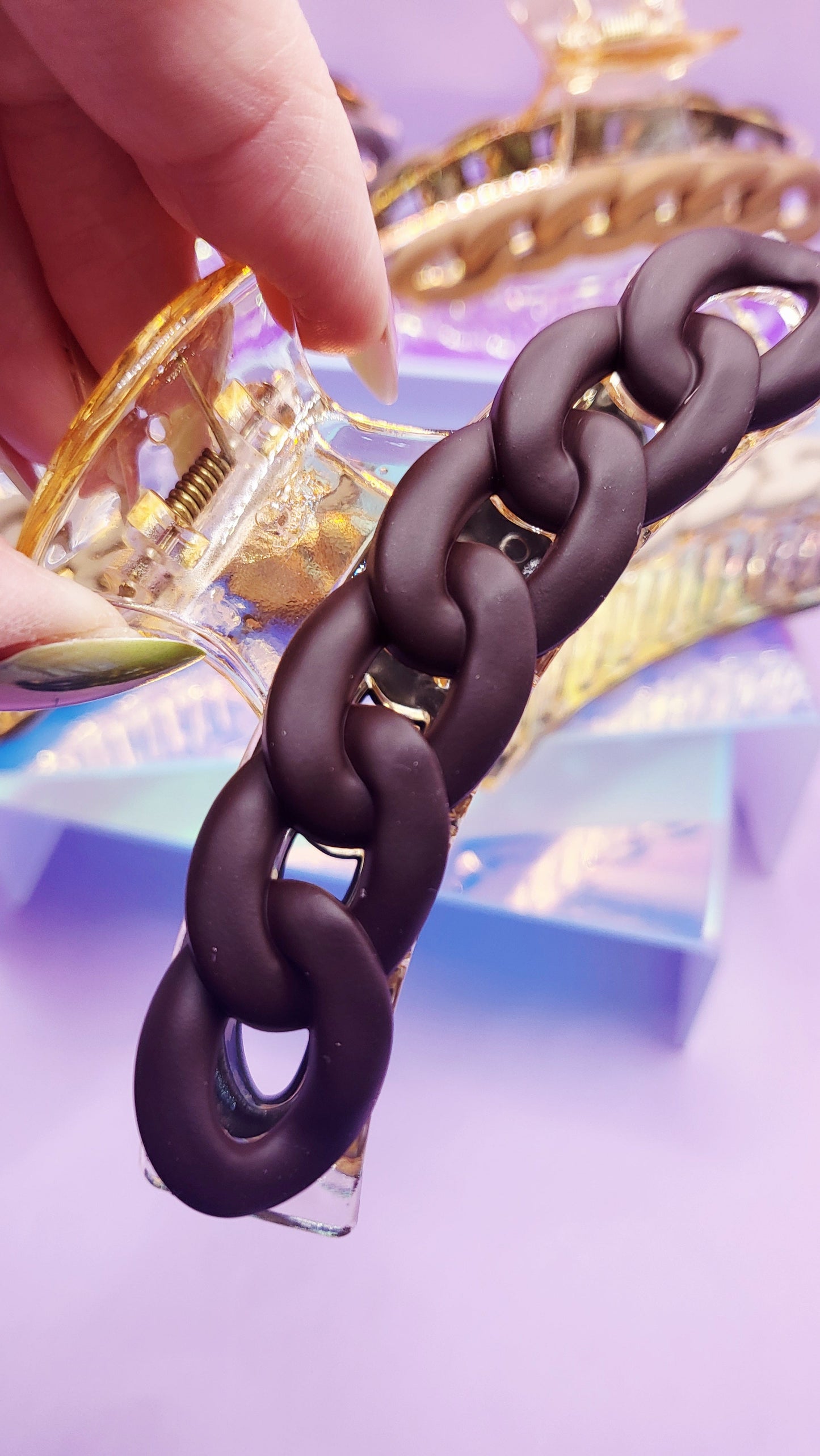 Luxe Link Chain Hair Clip Pack of 12