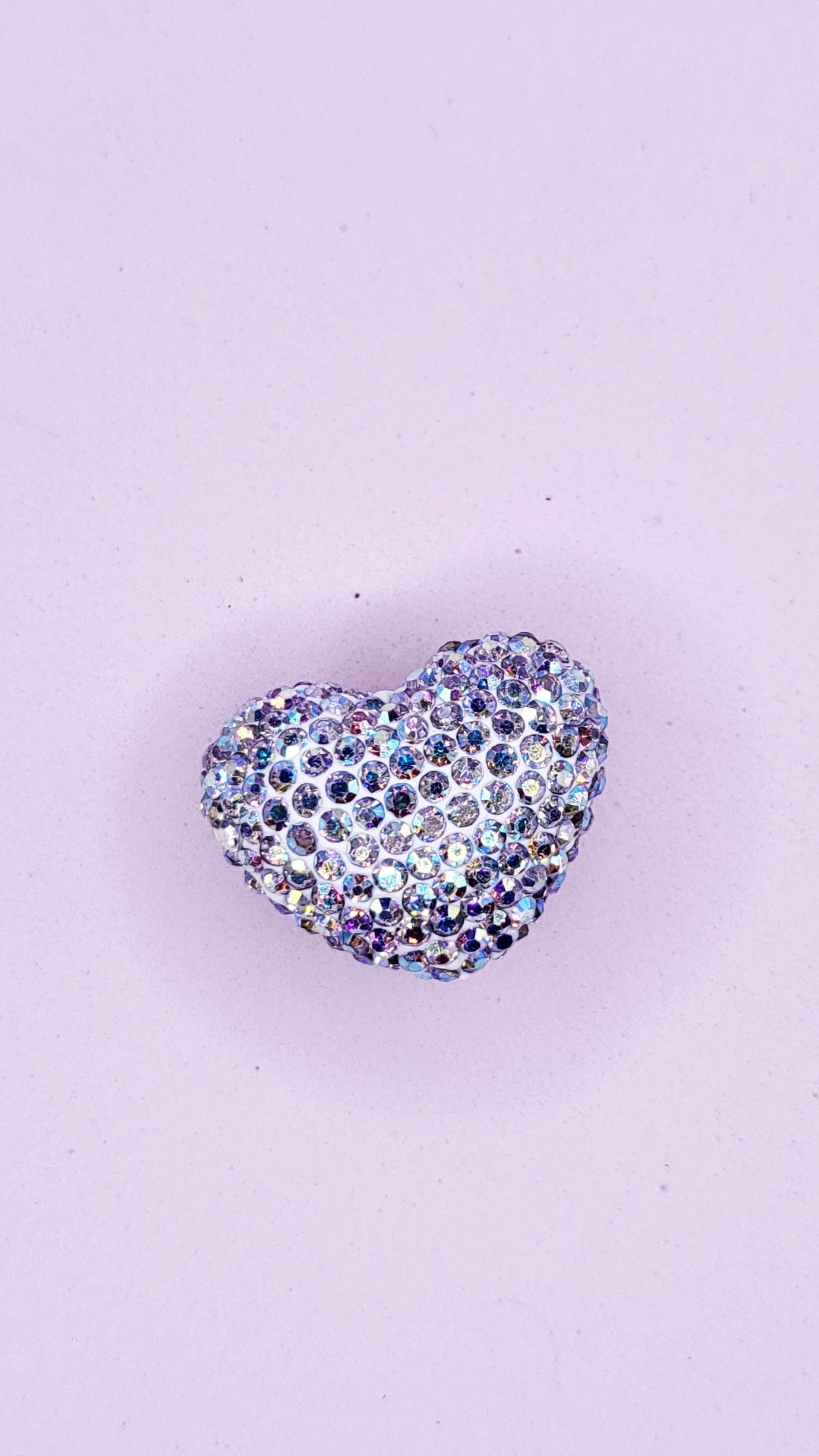 Crystal Heart Stacking Charm