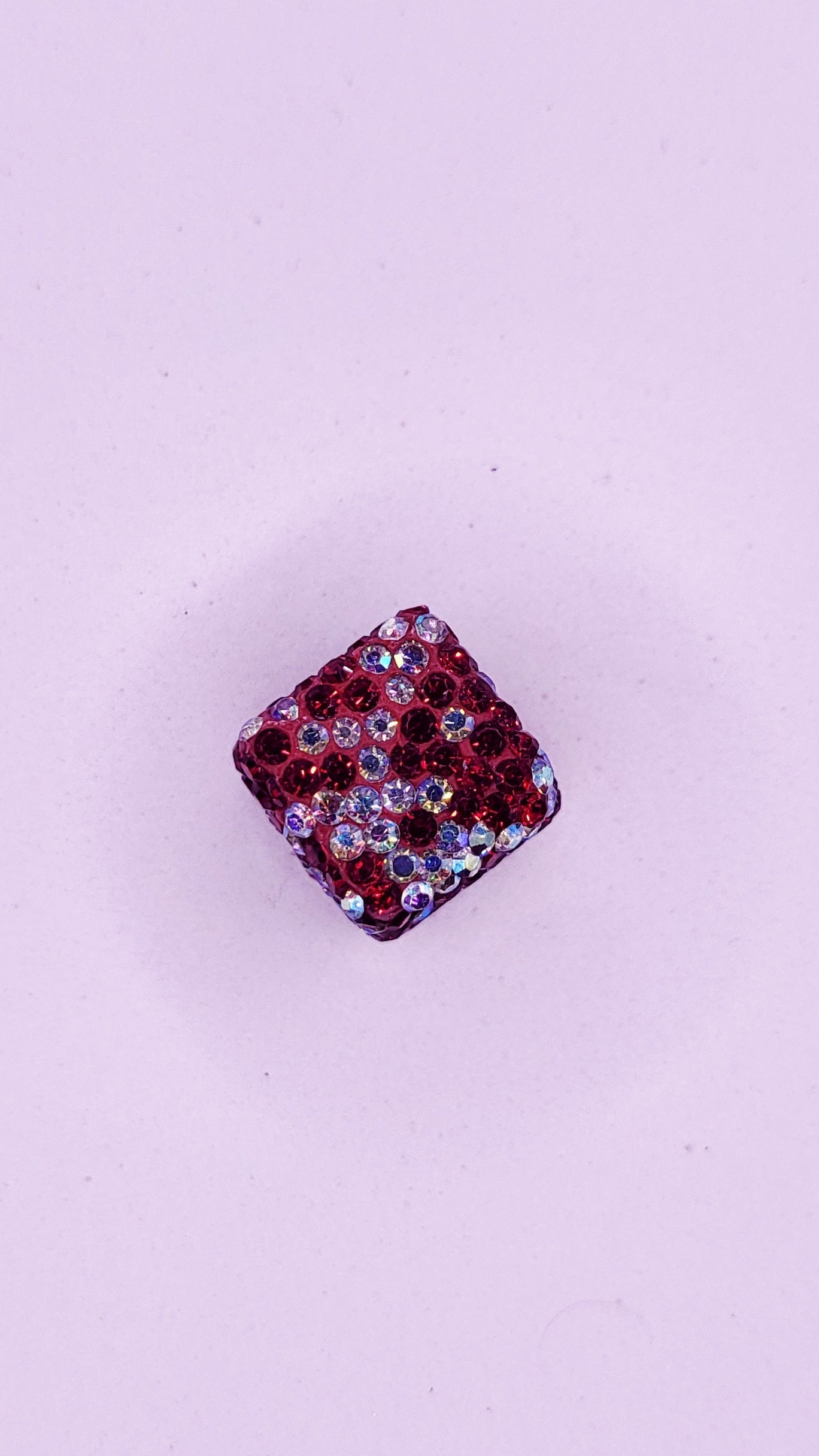 Crystal Cube Stacking Charm