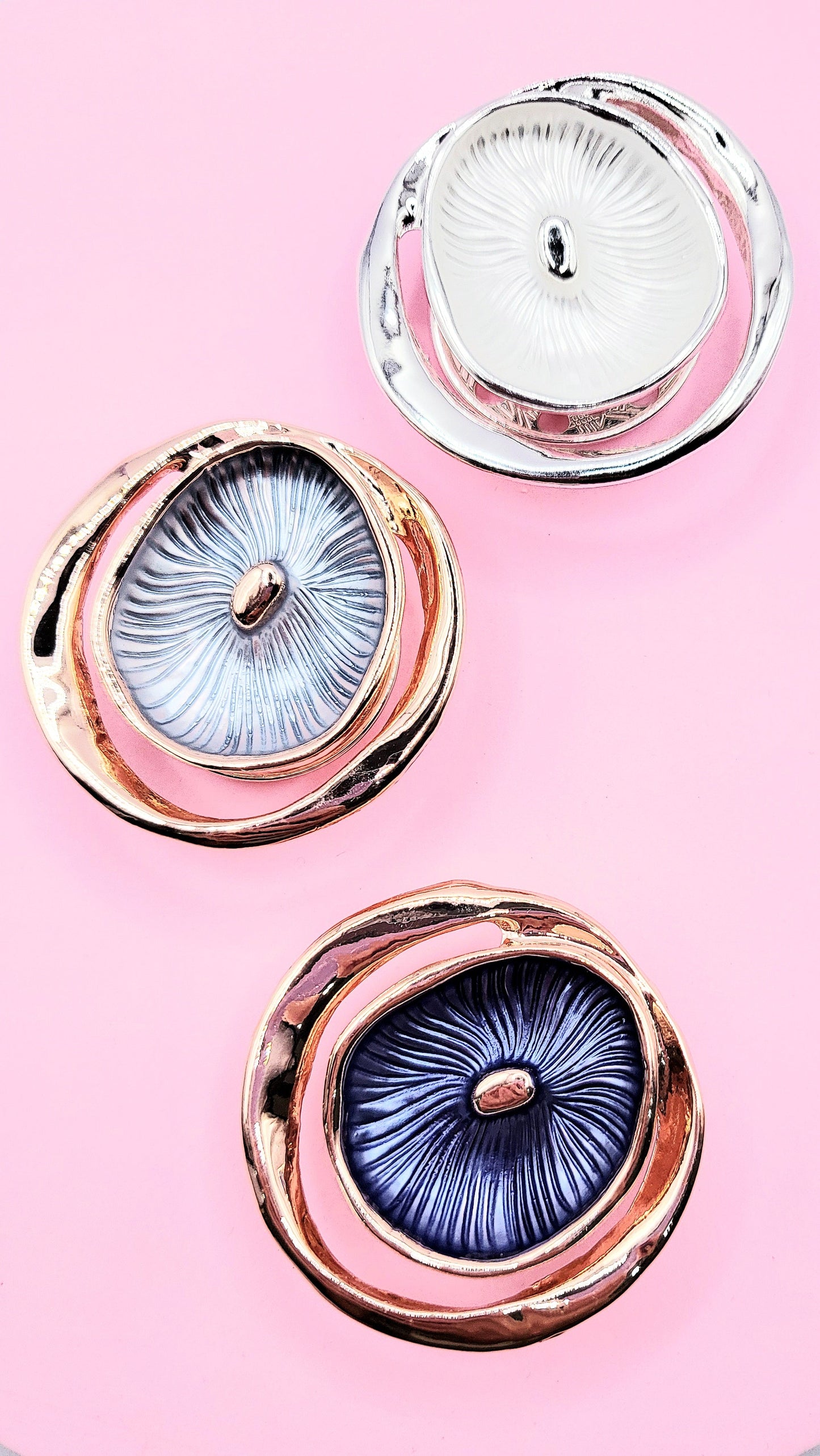 Abstract Magnetic Lilly Brooch