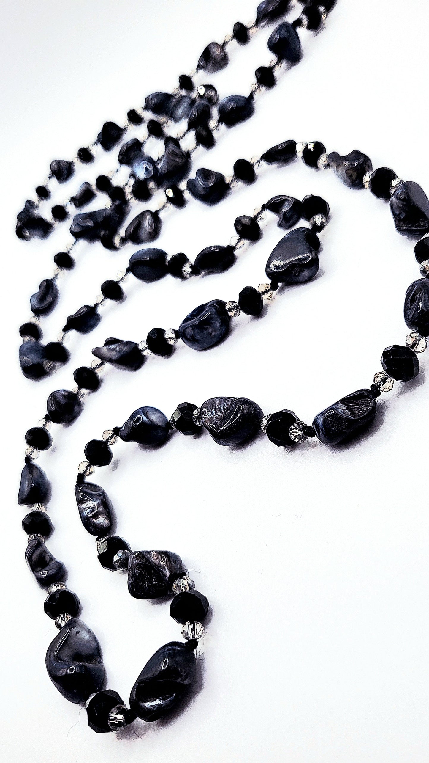 Resin Boho Long Beaded Necklace