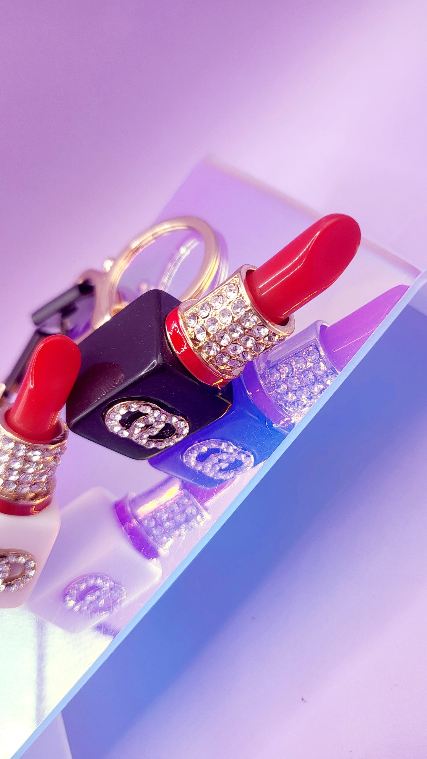 Lipstick Key Ring