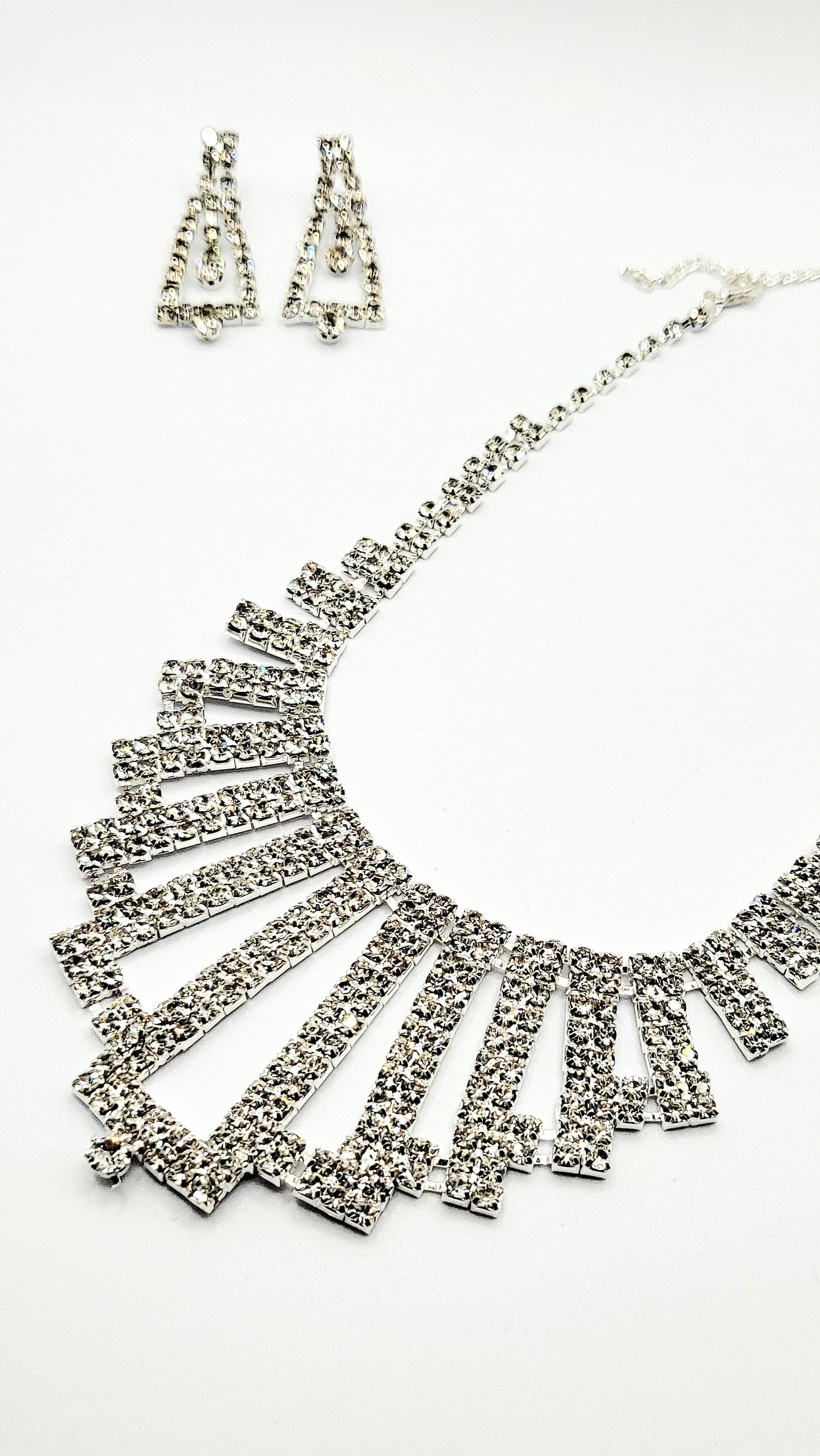 Cascade Crystal Necklace Set