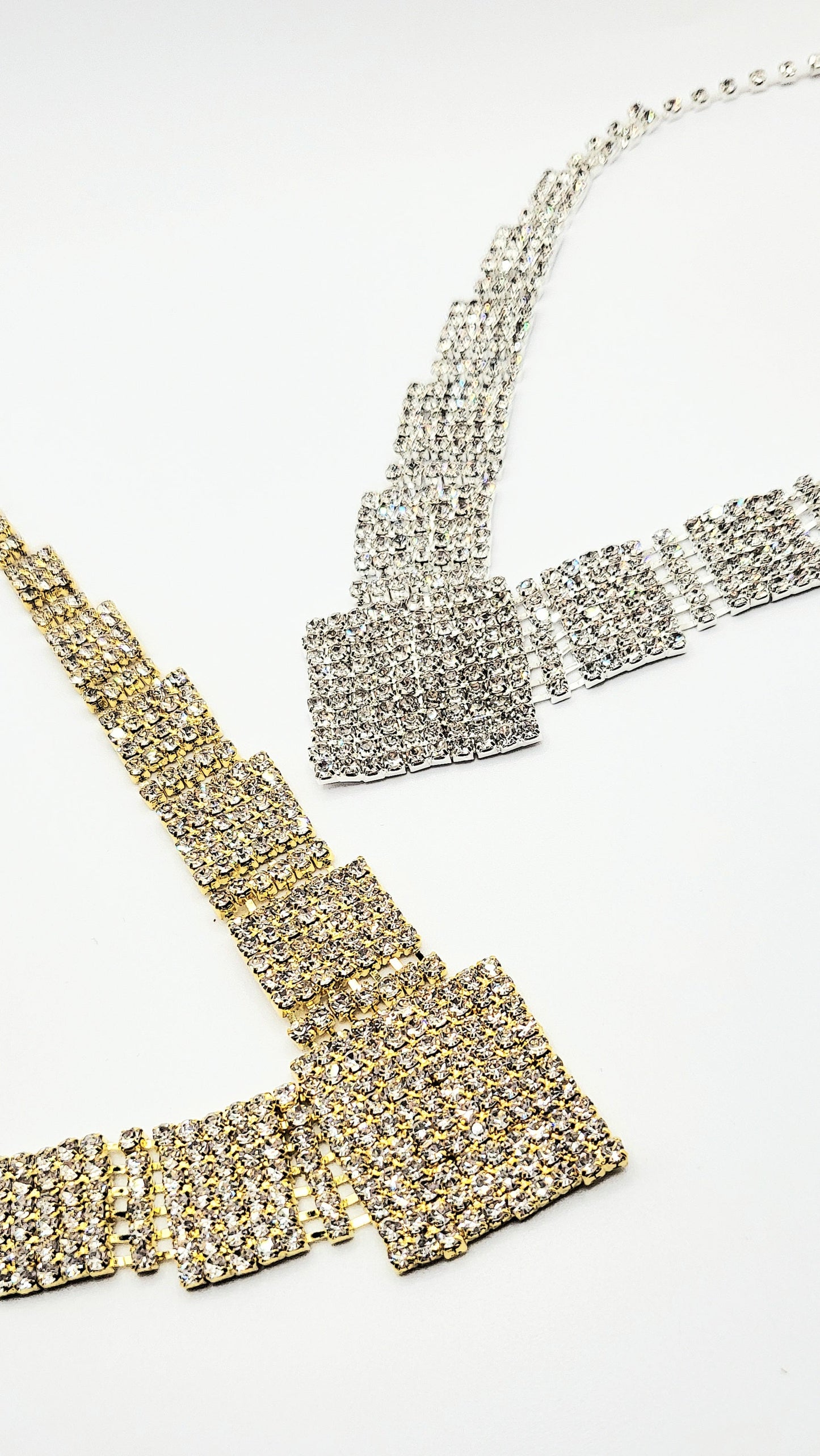 Glamour Square Crystal Necklace Set