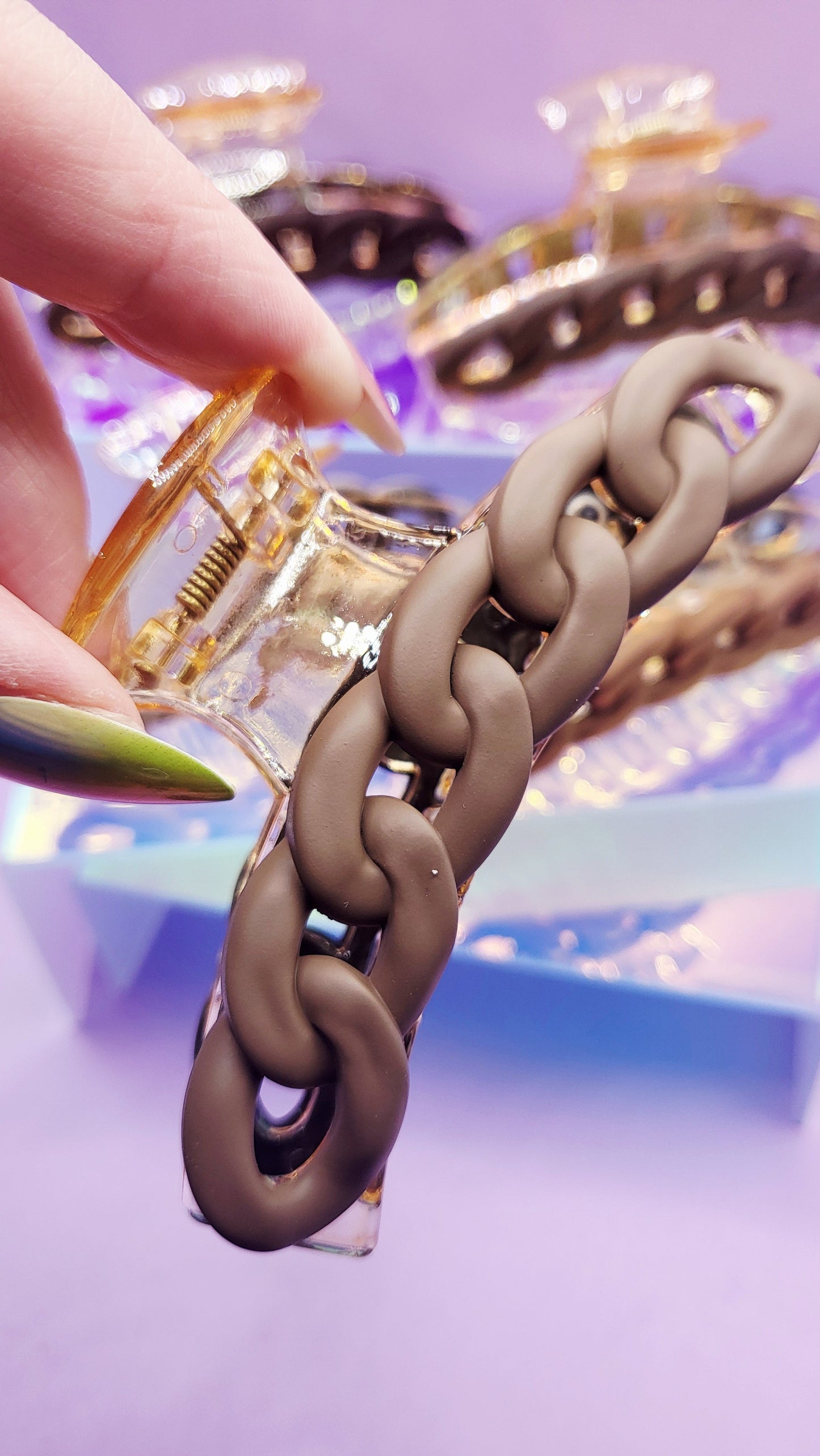 Luxe Link Chain Hair Clip Pack of 12