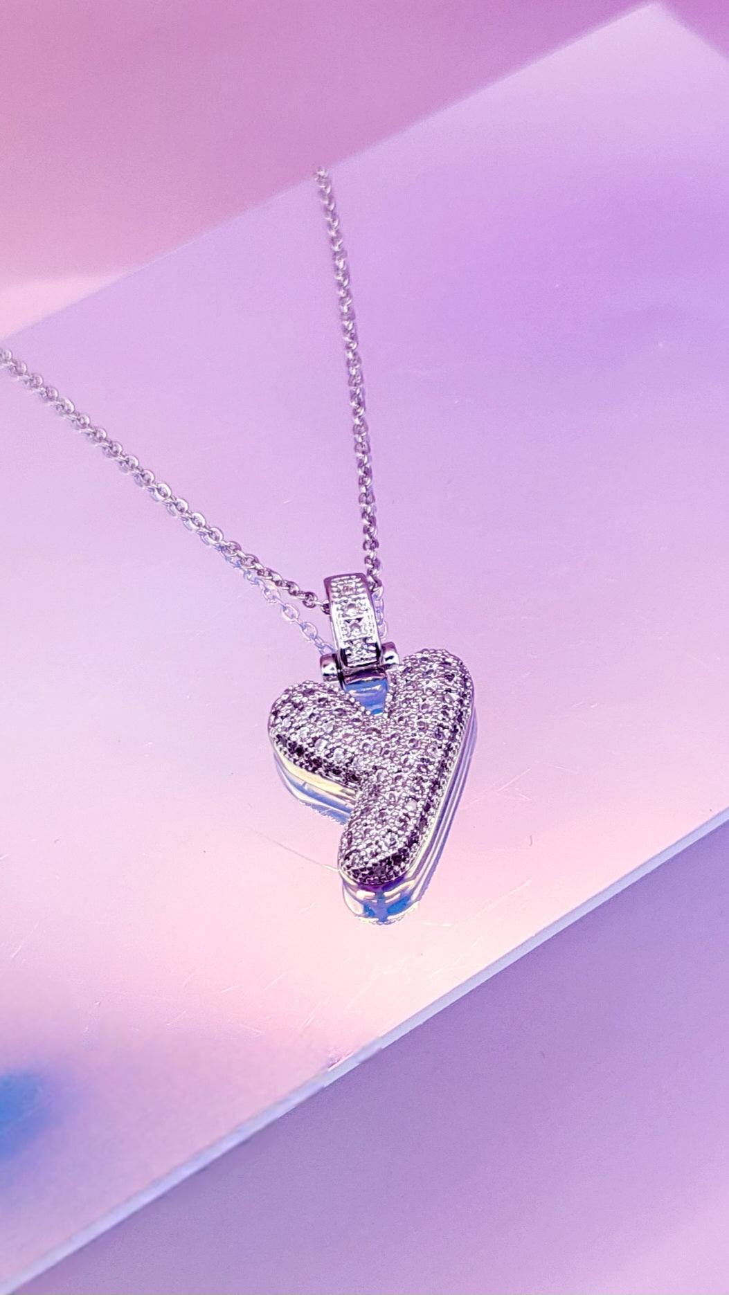 Crystal Initial Iced Necklace