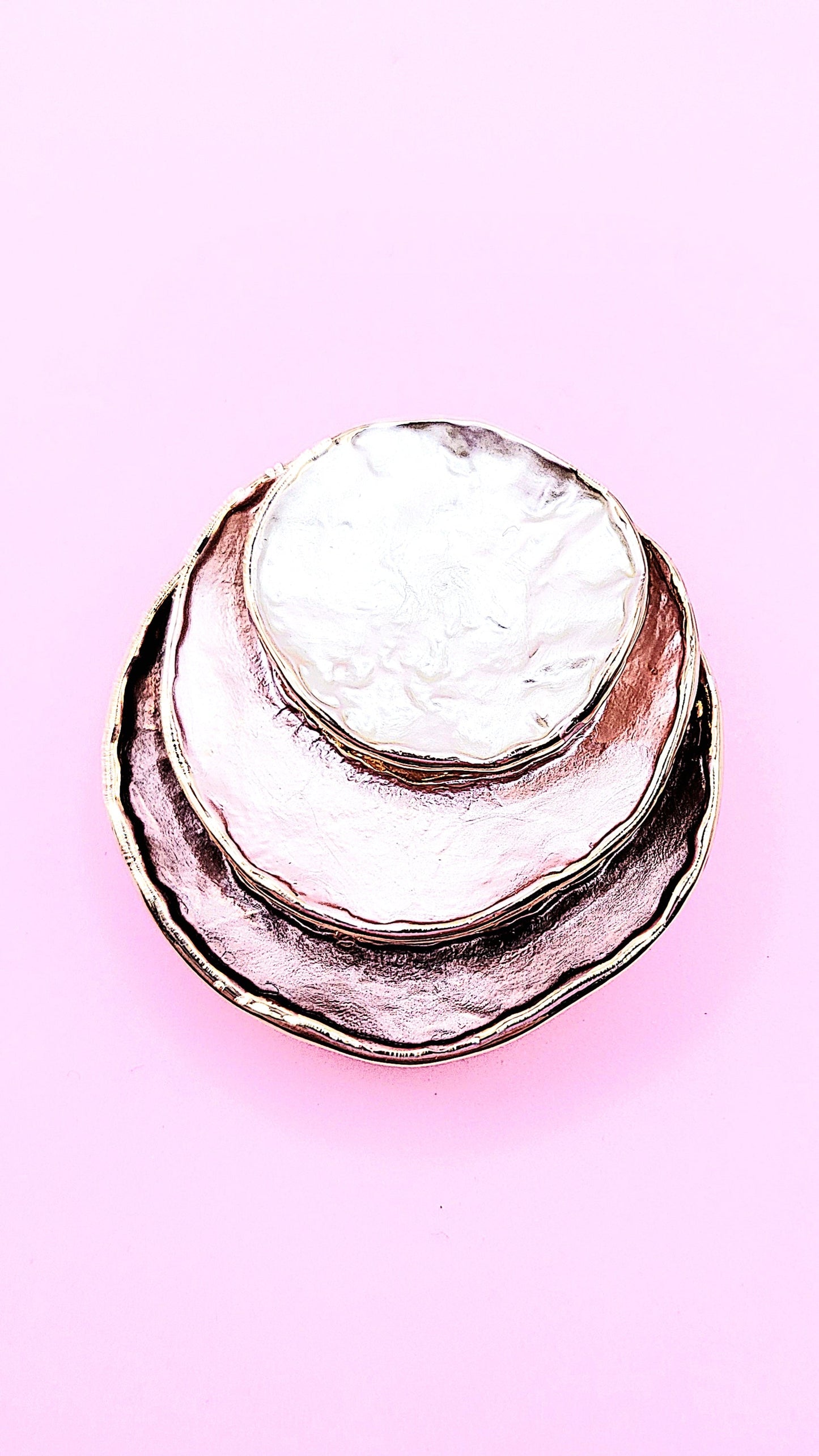 Abstract Magnetic Layered Brooch