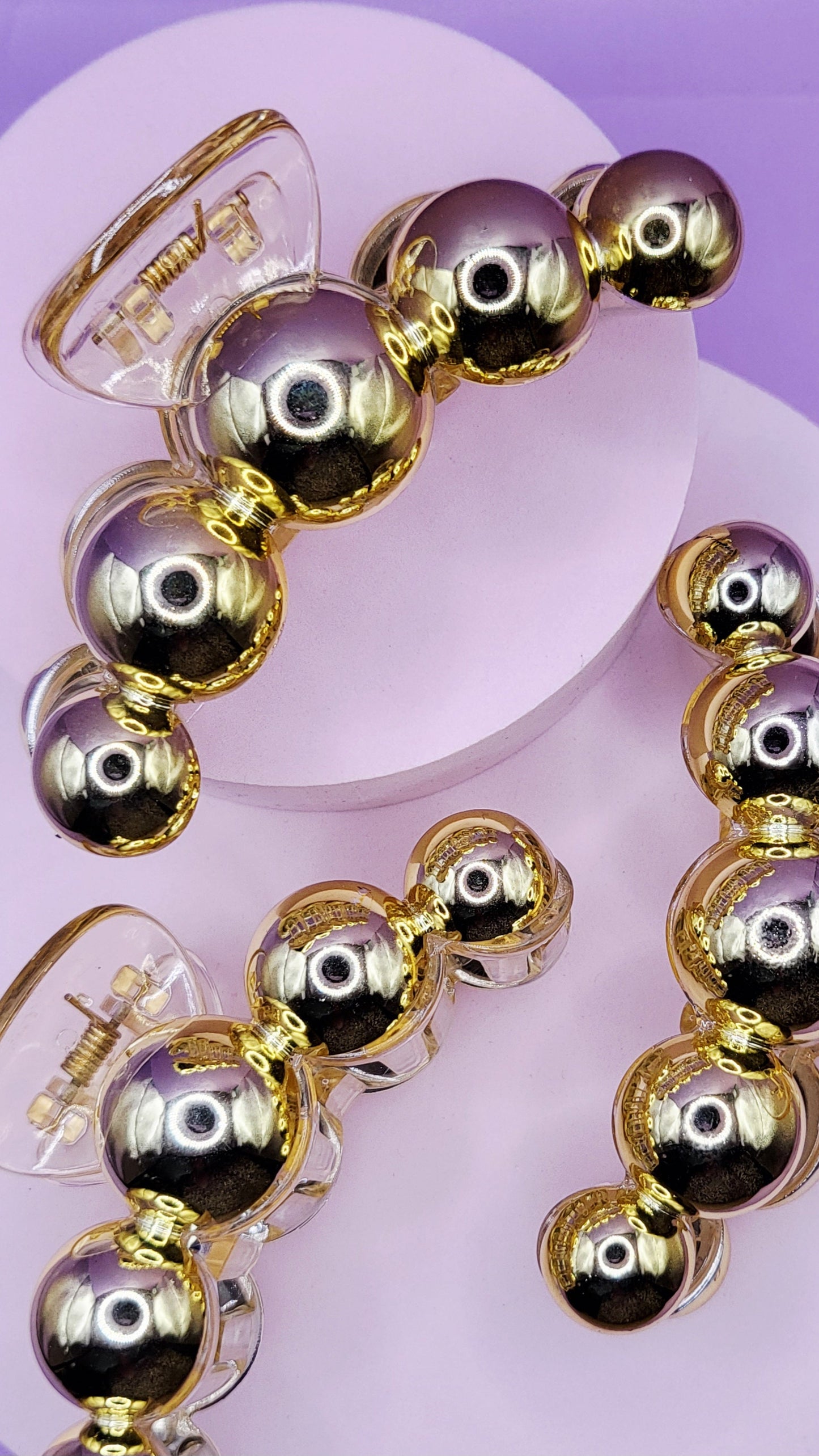 Gold Hair Clamps Pack of 12