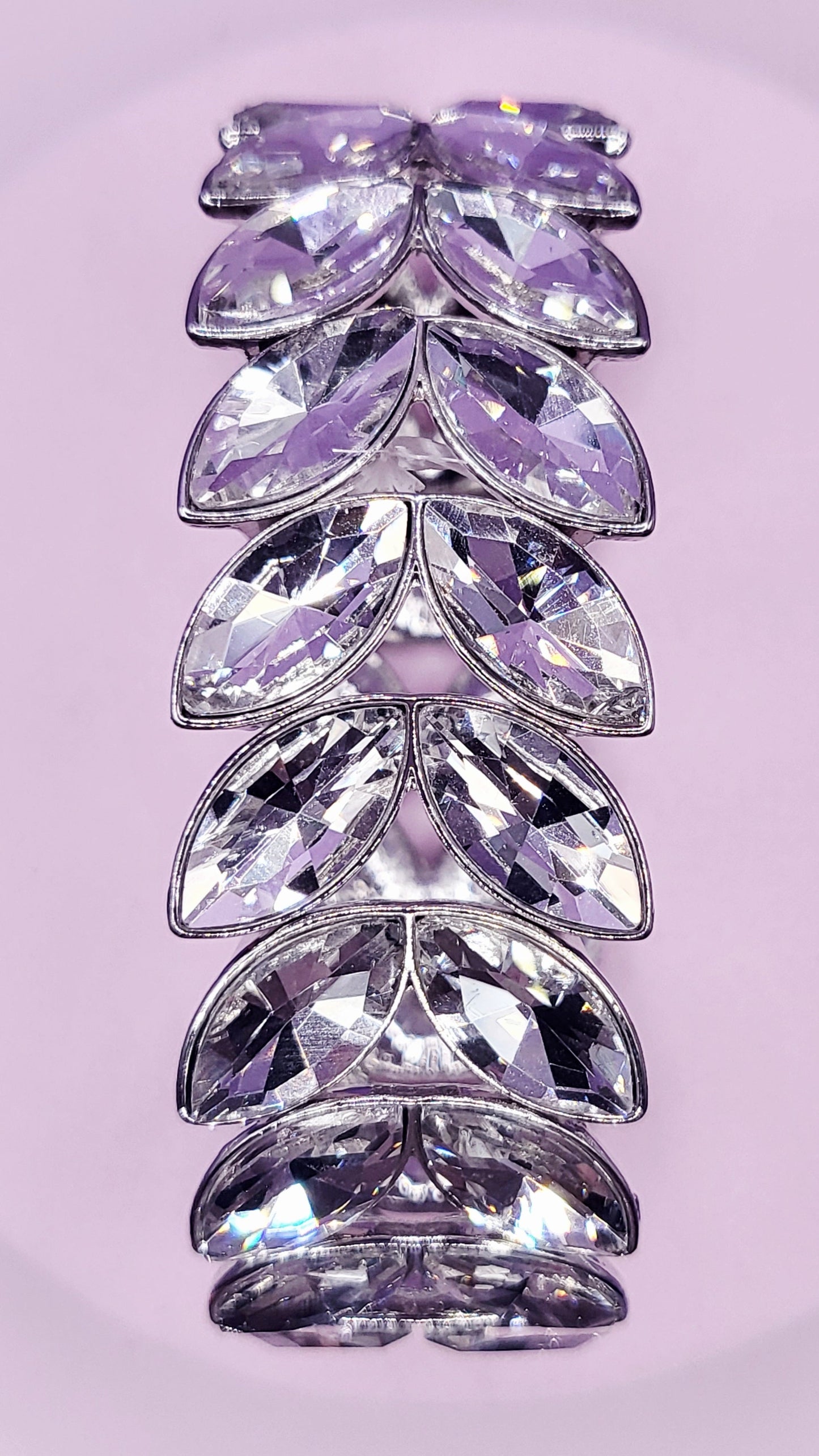 Mirrored Oval Crystal Bracelet