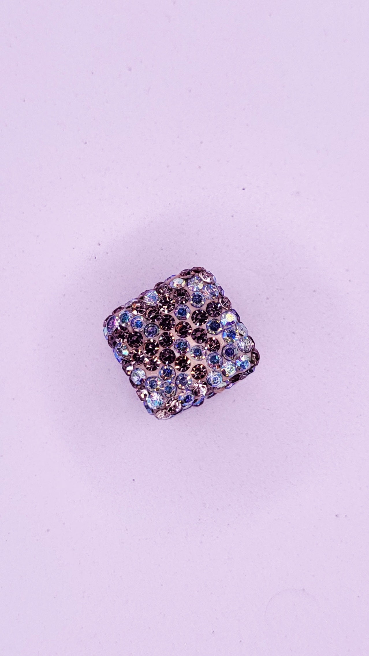 Crystal Cube Stacking Charm