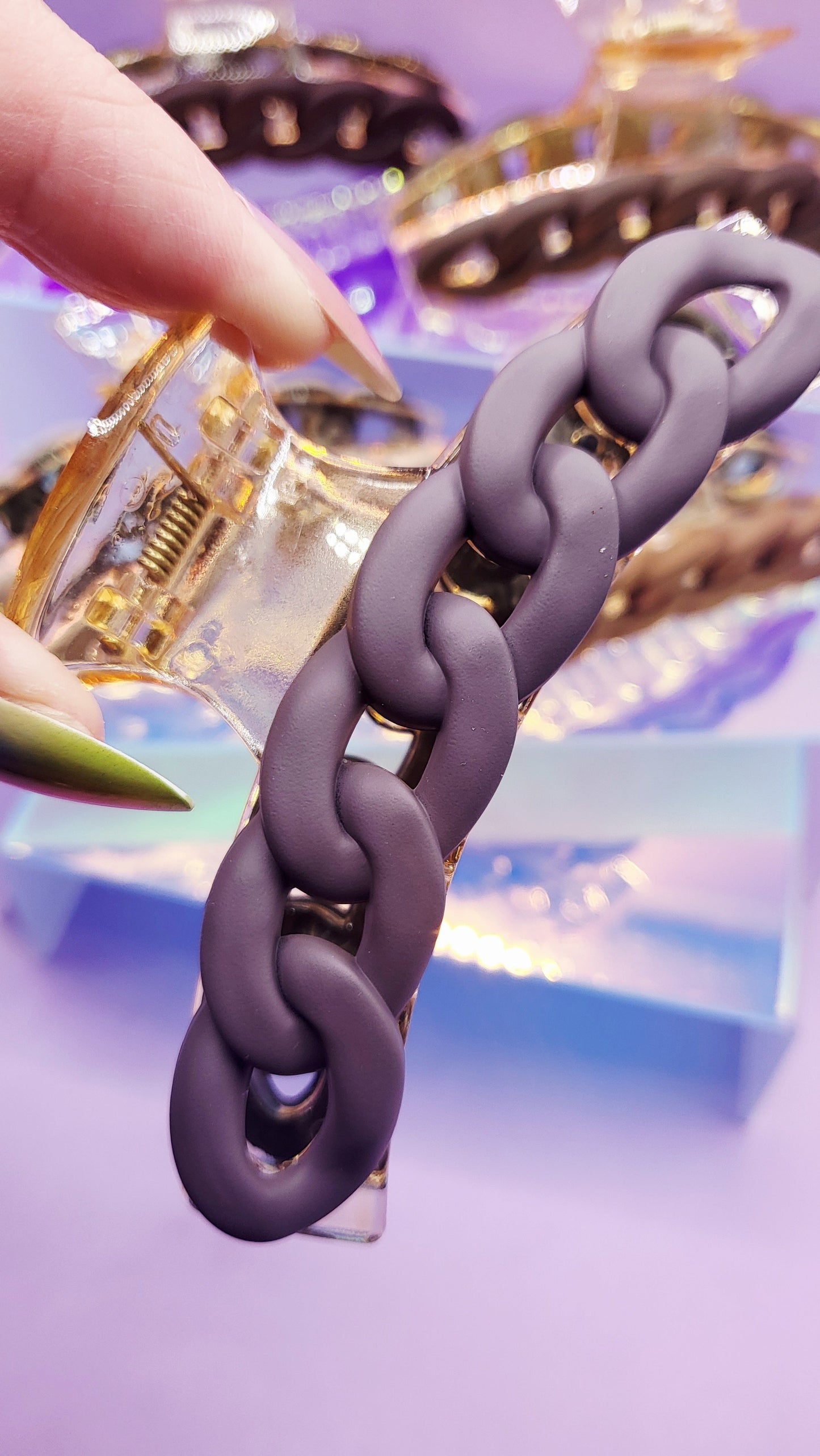 Luxe Link Chain Hair Clip Pack of 12